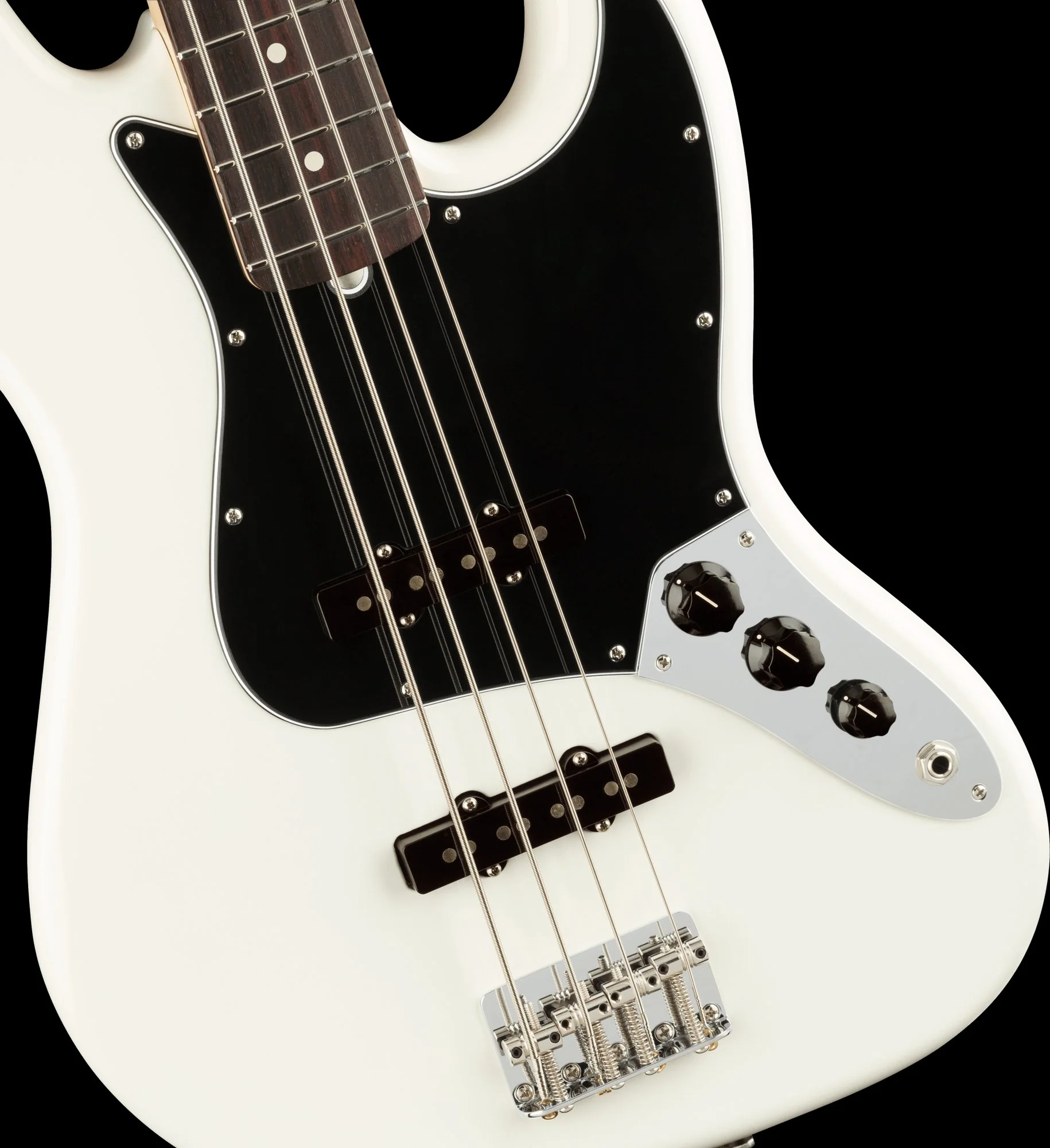 Fender American Performer Jazz Bass Arctic White With Gig Bag - Image 3