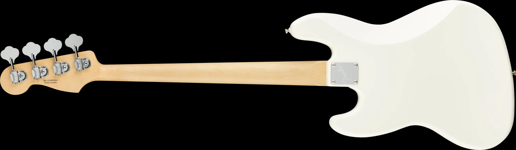 Fender American Performer Jazz Bass Arctic White With Gig Bag - Image 5
