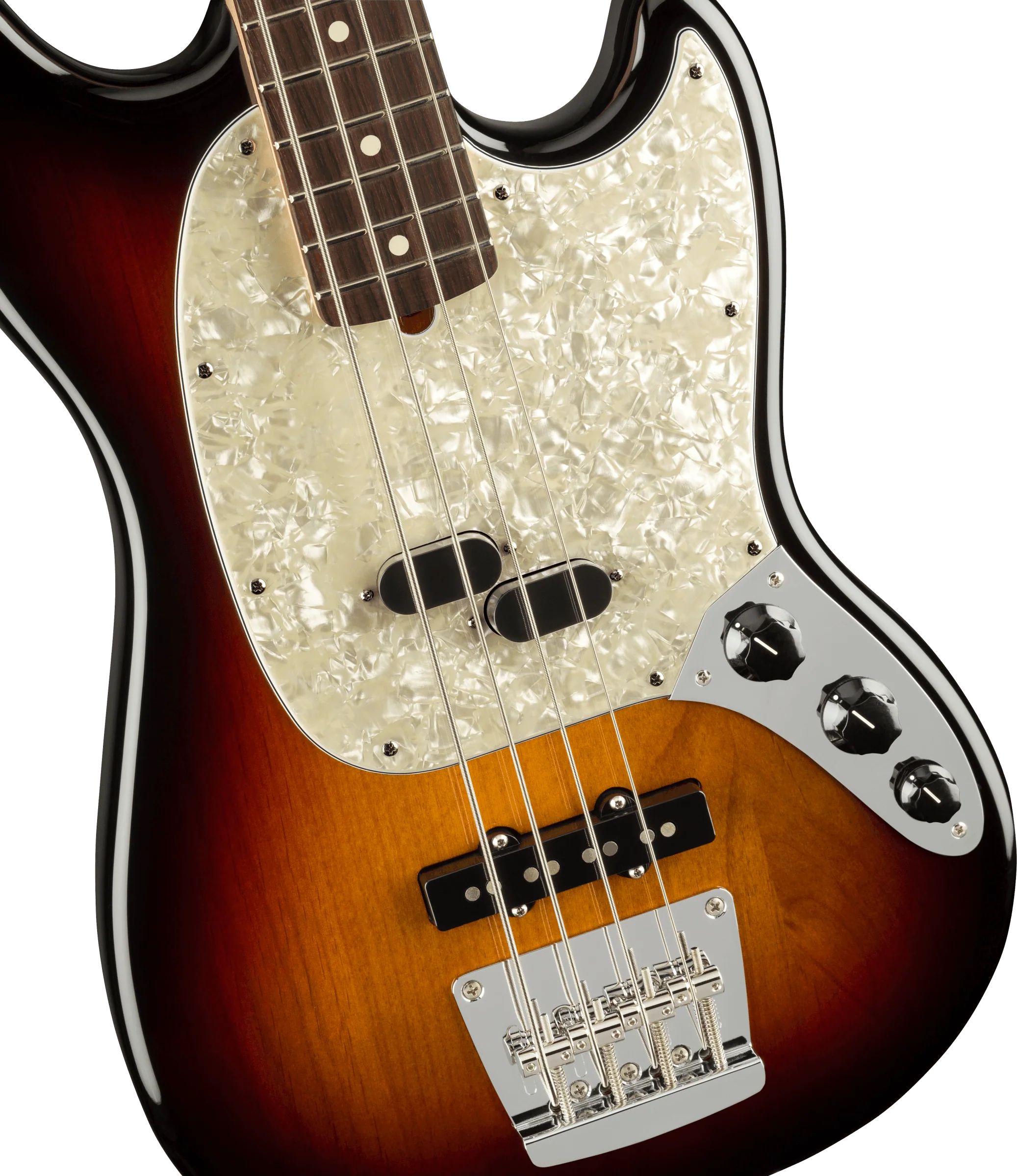 Fender American Performer Mustang Bass 3-Color Sunburst With Gig Bag ***B-STOCK*** - Image 4