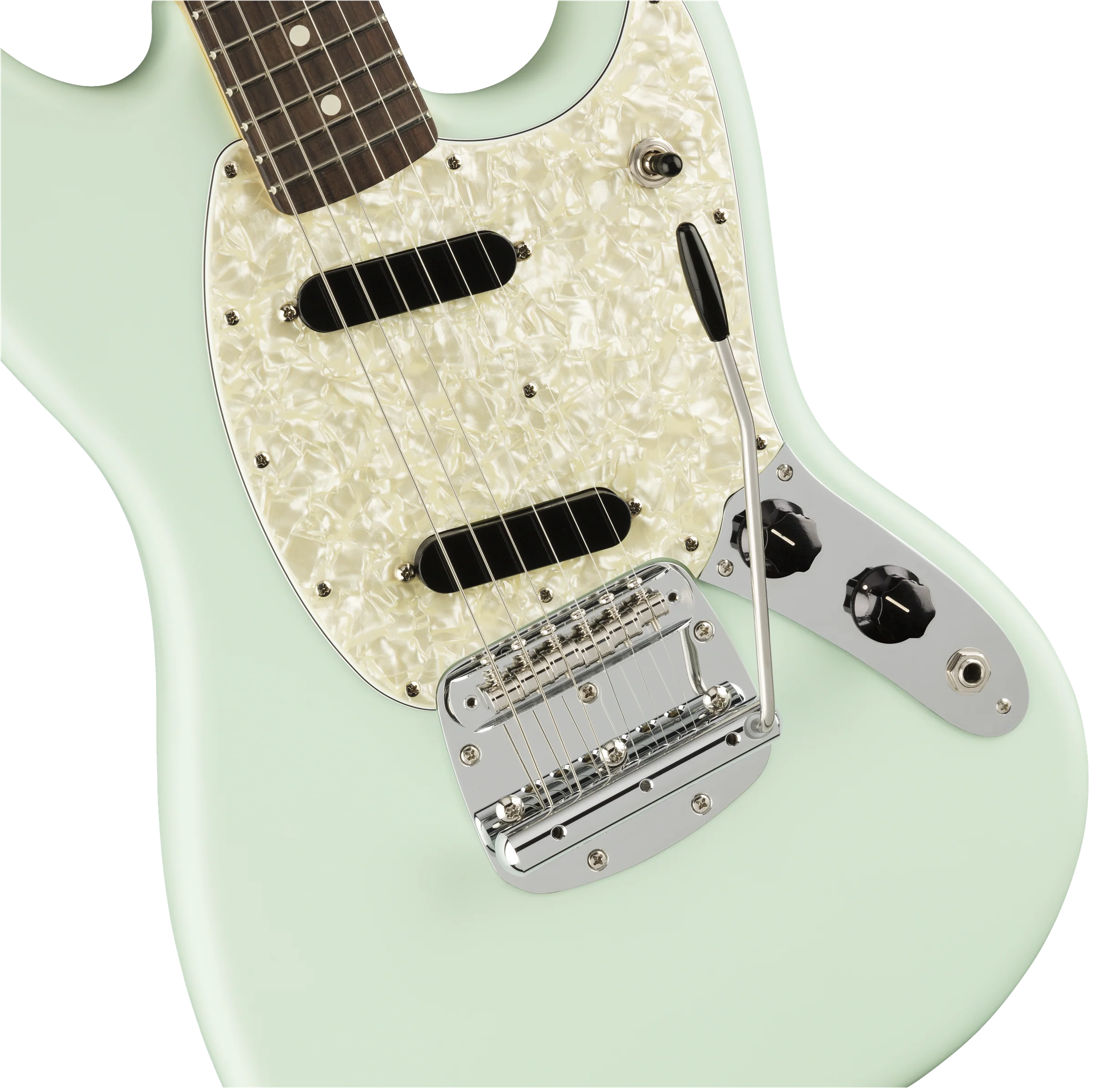 Fender American Performer Mustang Sonic Blue With Gig Bag - Image 4