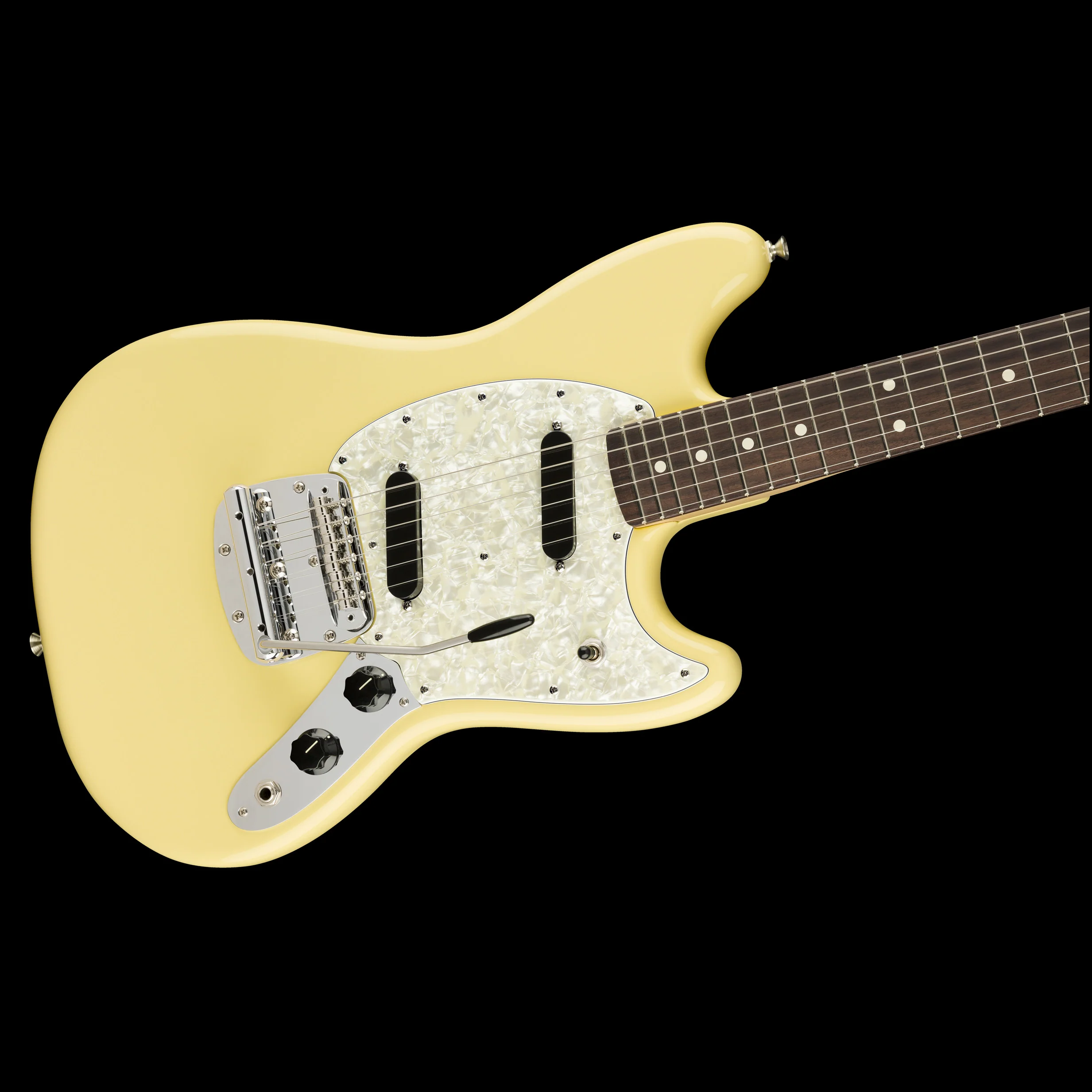Fender American Performer Mustang Vintage White With Gig Bag - Image 4