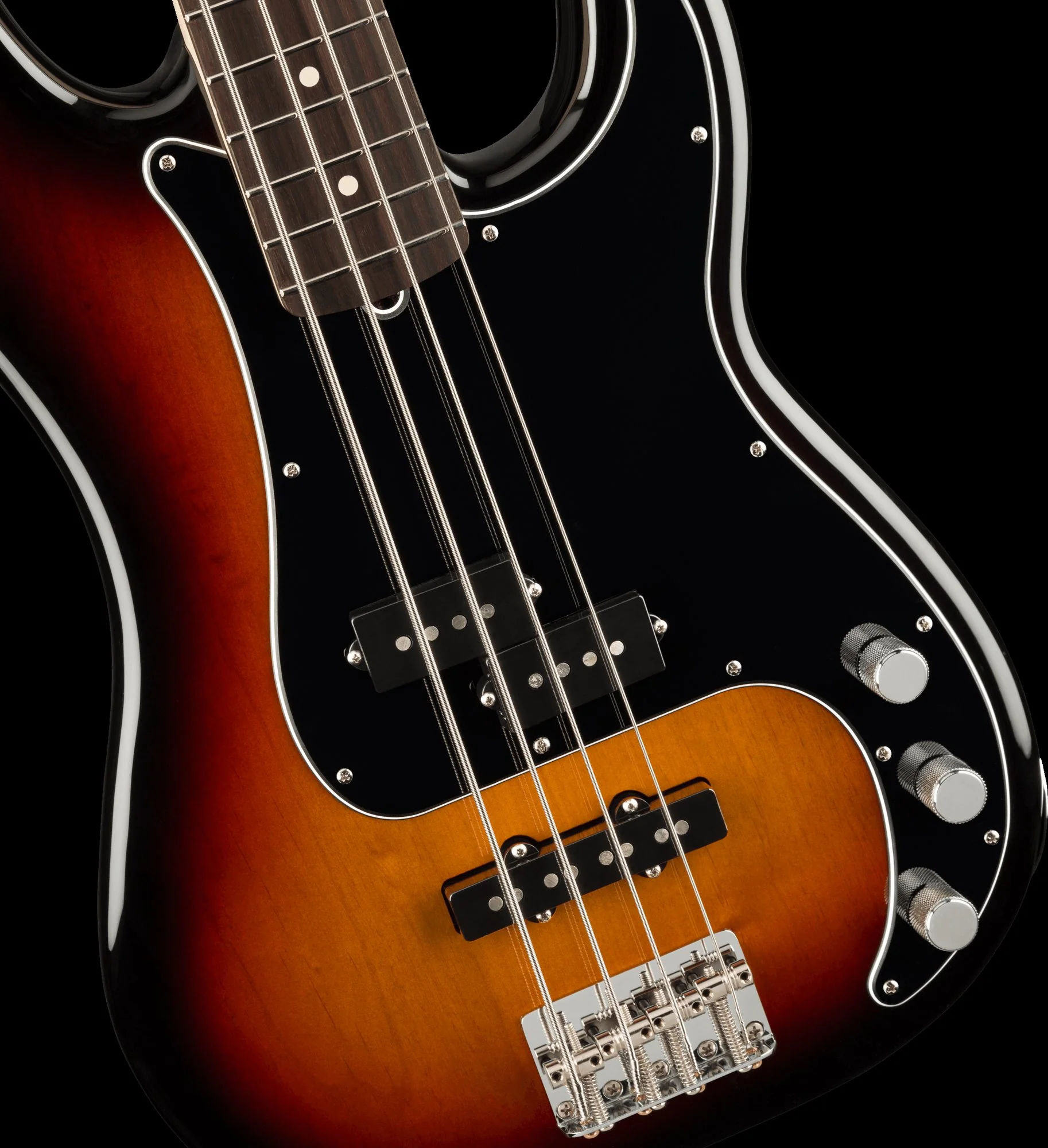 Fender American Performer Precision Bass 3-Color Sunburst With Gig Bag - Image 3