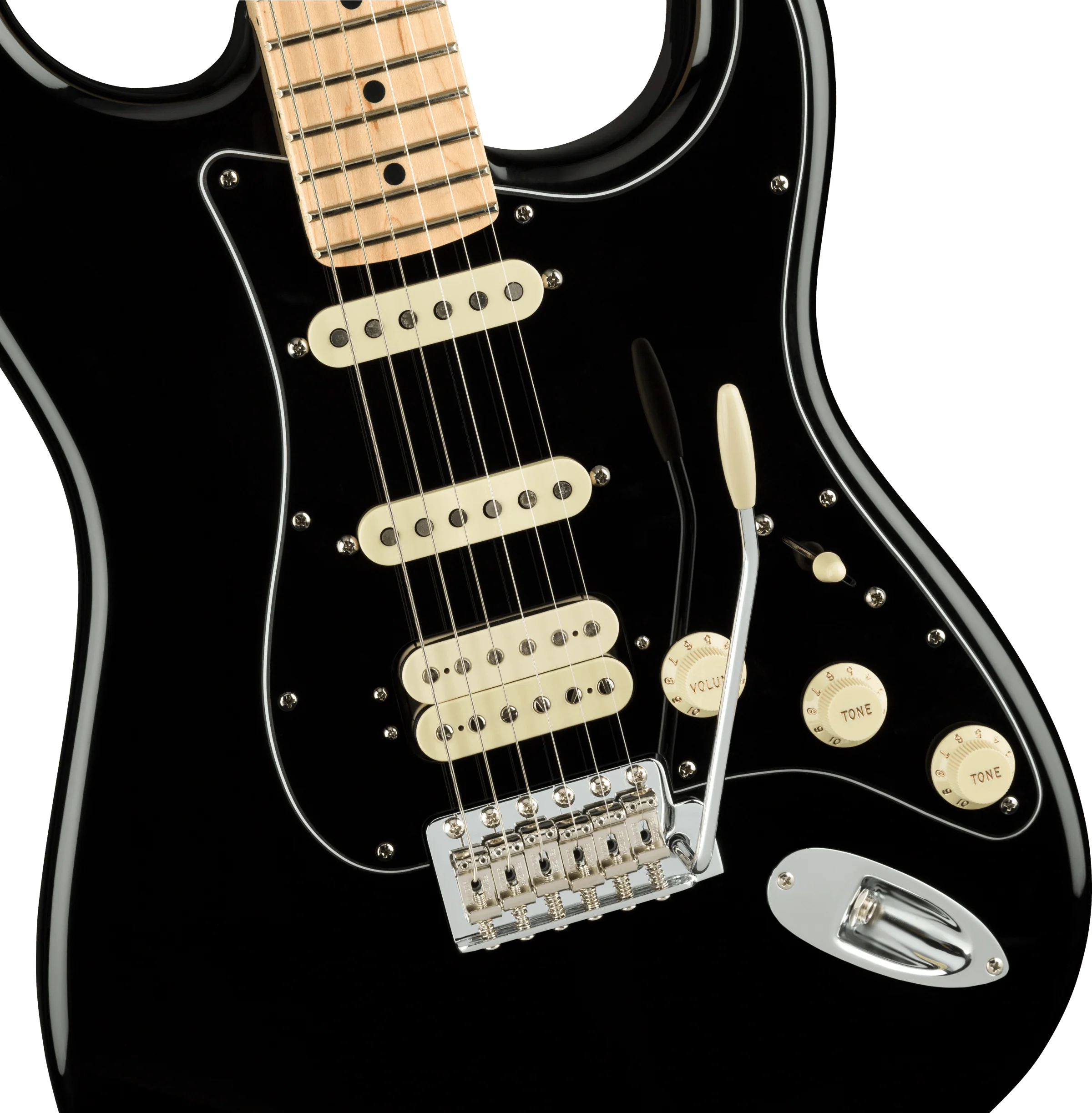 Fender American Performer Stratocaster HSS Maple Fingerboard Black With Gig Bag - Image 4
