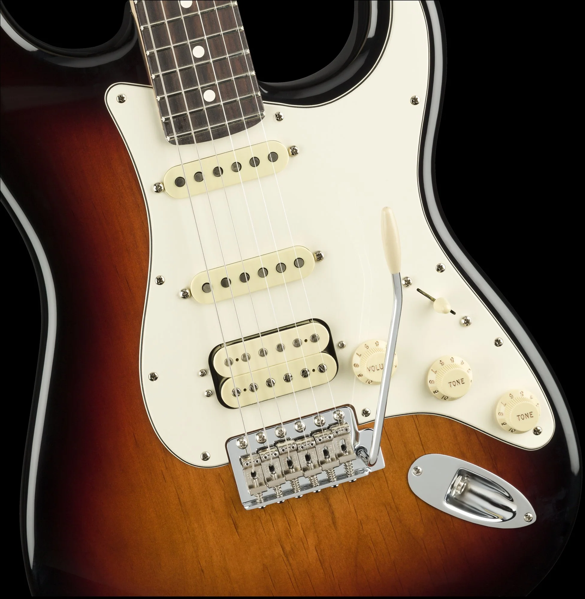 Fender American Performer Stratocaster HSS 3-Color Sunburst With Gig Bag - Image 3