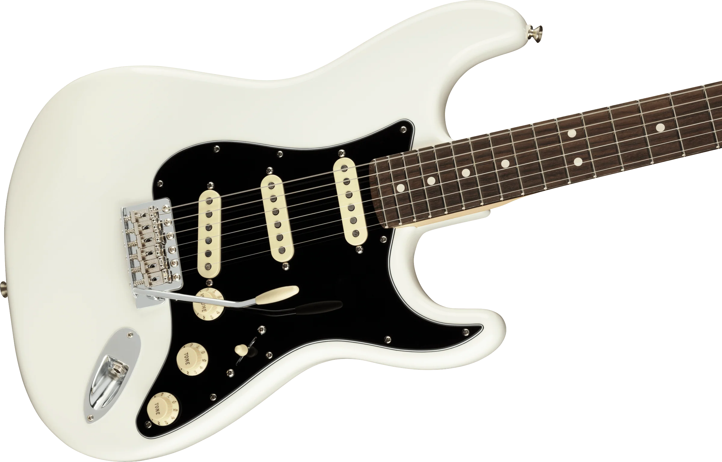 Fender American Performer Stratocaster Rosewood Fingerboard Arctic White With Gig Bag - Image 4