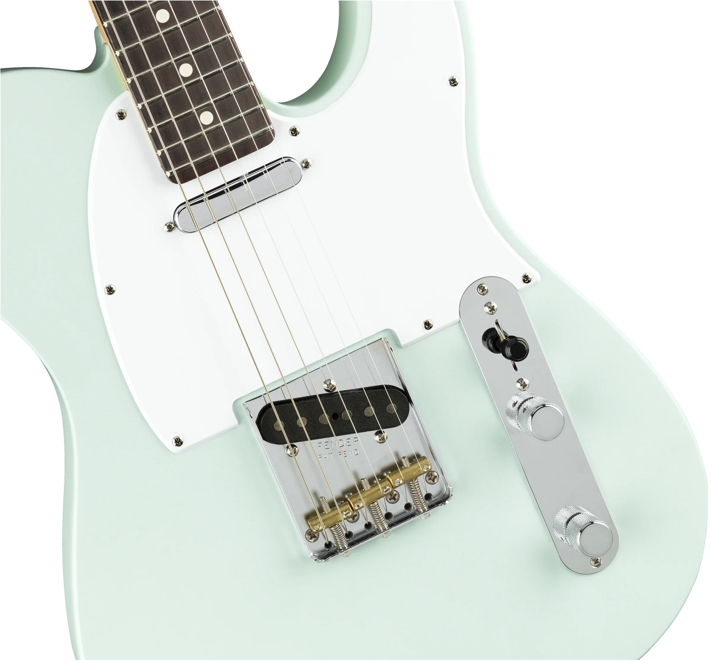 Fender American Performer Telecaster Satin Sonic Blue Rosewood Fingerboard With Gig Bag - Image 3