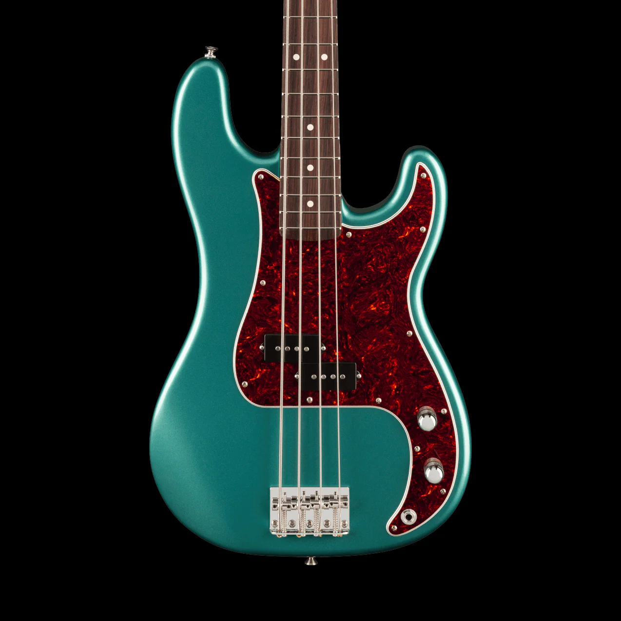 Fender American Professional Classic Precision Bass Faded Sherwood Green Metallic with Gig Bag - Demo - Serial # US25060420