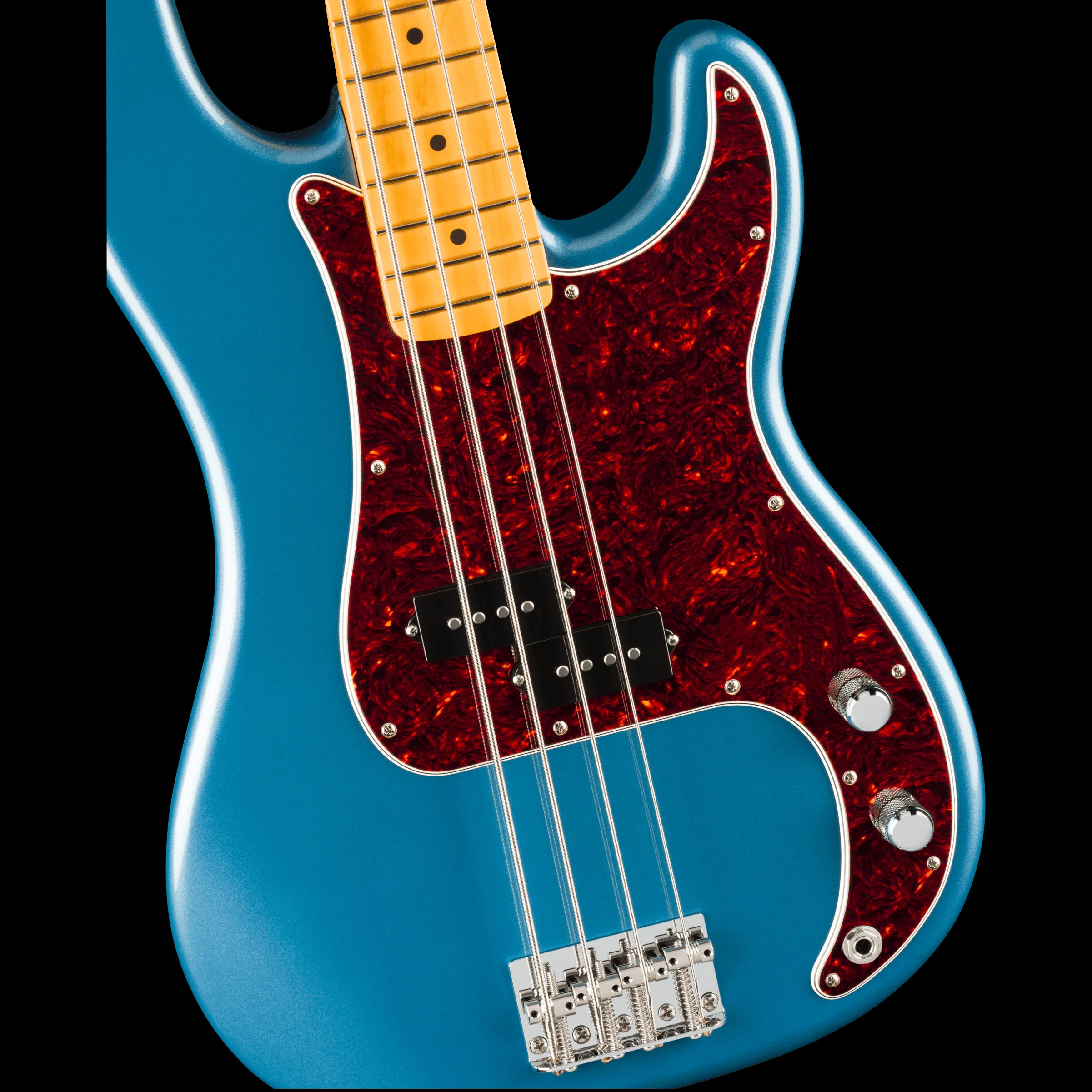 Fender American Professional Classic Precision Bass Maple Fingerboard Faded Lake Placid Blue With Gig Bag - Image 3