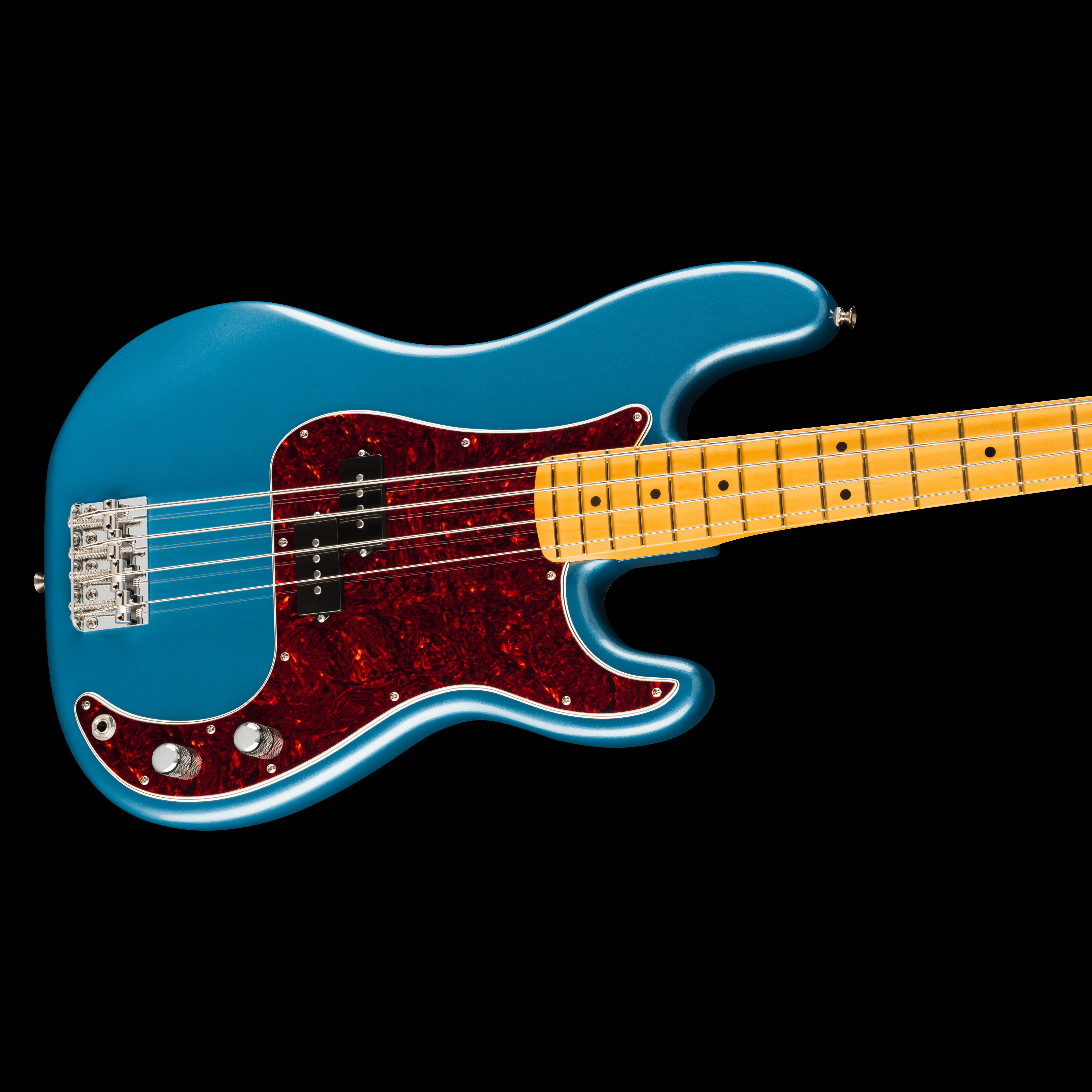 Fender American Professional Classic Precision Bass Maple Fingerboard Faded Lake Placid Blue With Gig Bag - Image 4