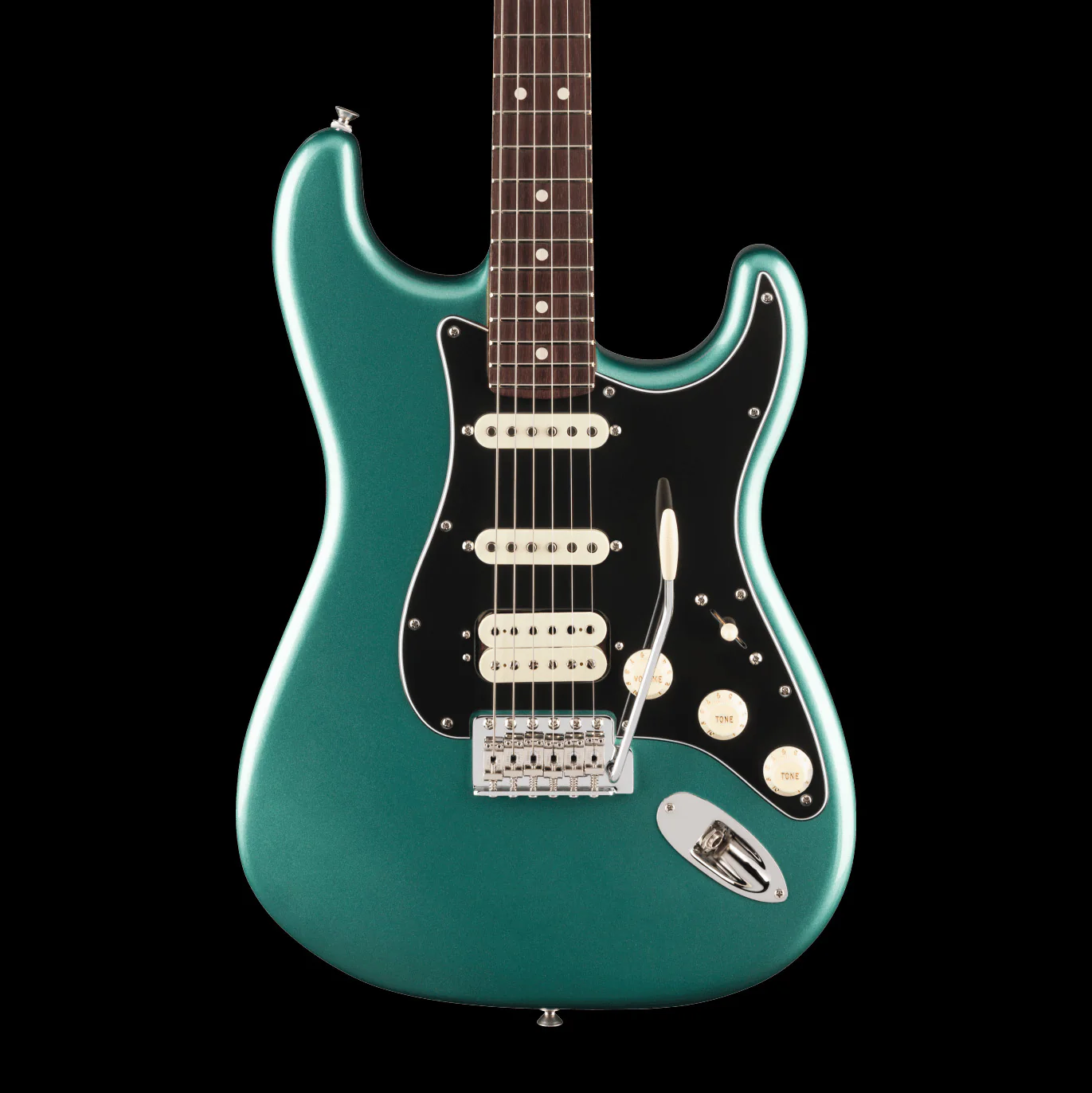 Fender American Professional Classic Stratocaster HSS Rosewood Fingerboard Faded Sherwood Green Metallic With Gig Bag