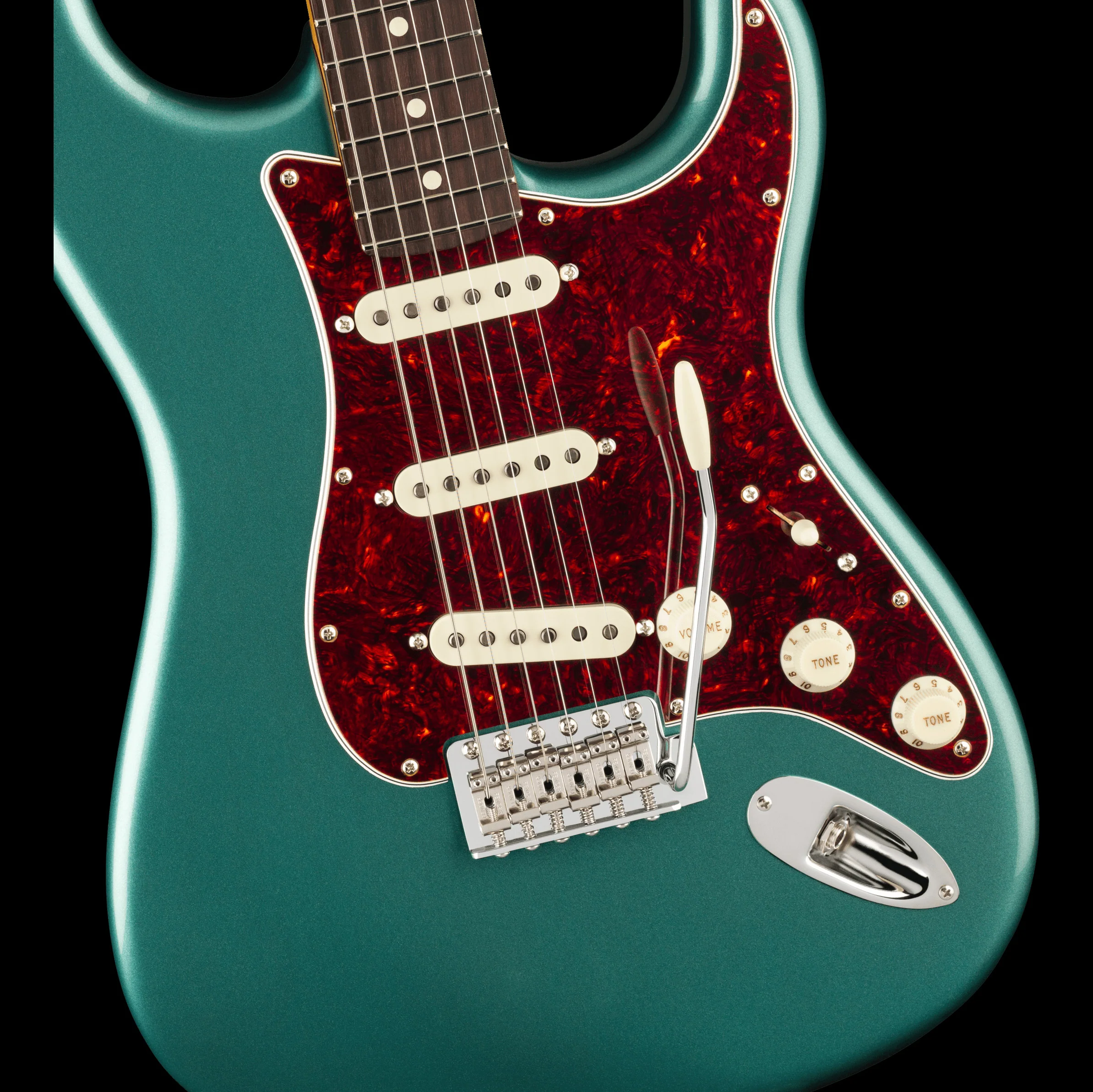 Fender American Professional Classic Stratocaster Rosewood Fingerboard Faded Sherwood Green Metallic With Gig Bag - Image 4