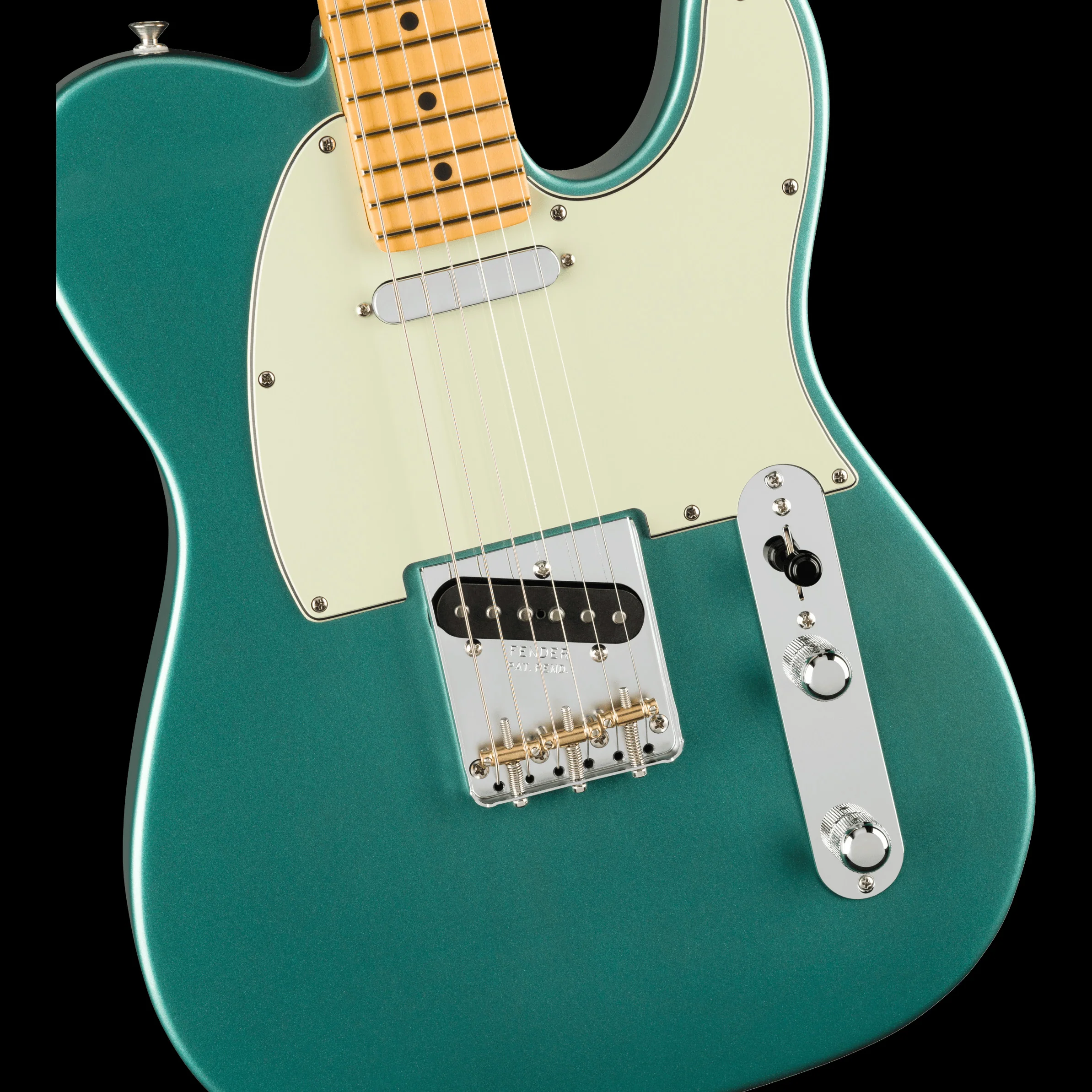 Fender American Professional Classic Telecaster Maple Fingerboard Faded Sherwood Green Metallic With Gig Bag - Image 3