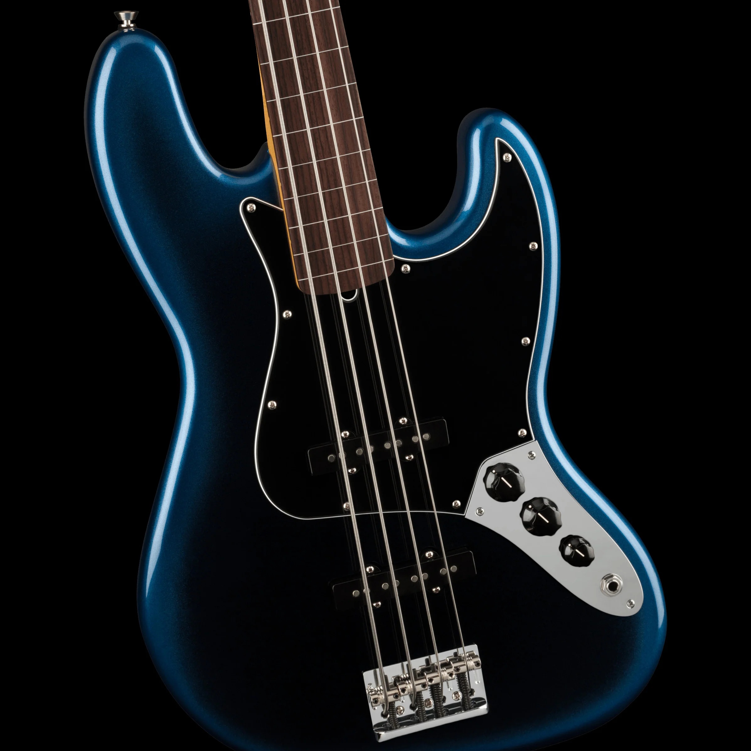 Fender American Professional II Jazz Bass Fretless Rosewood Fingerboard Dark Night With Case - Image 3