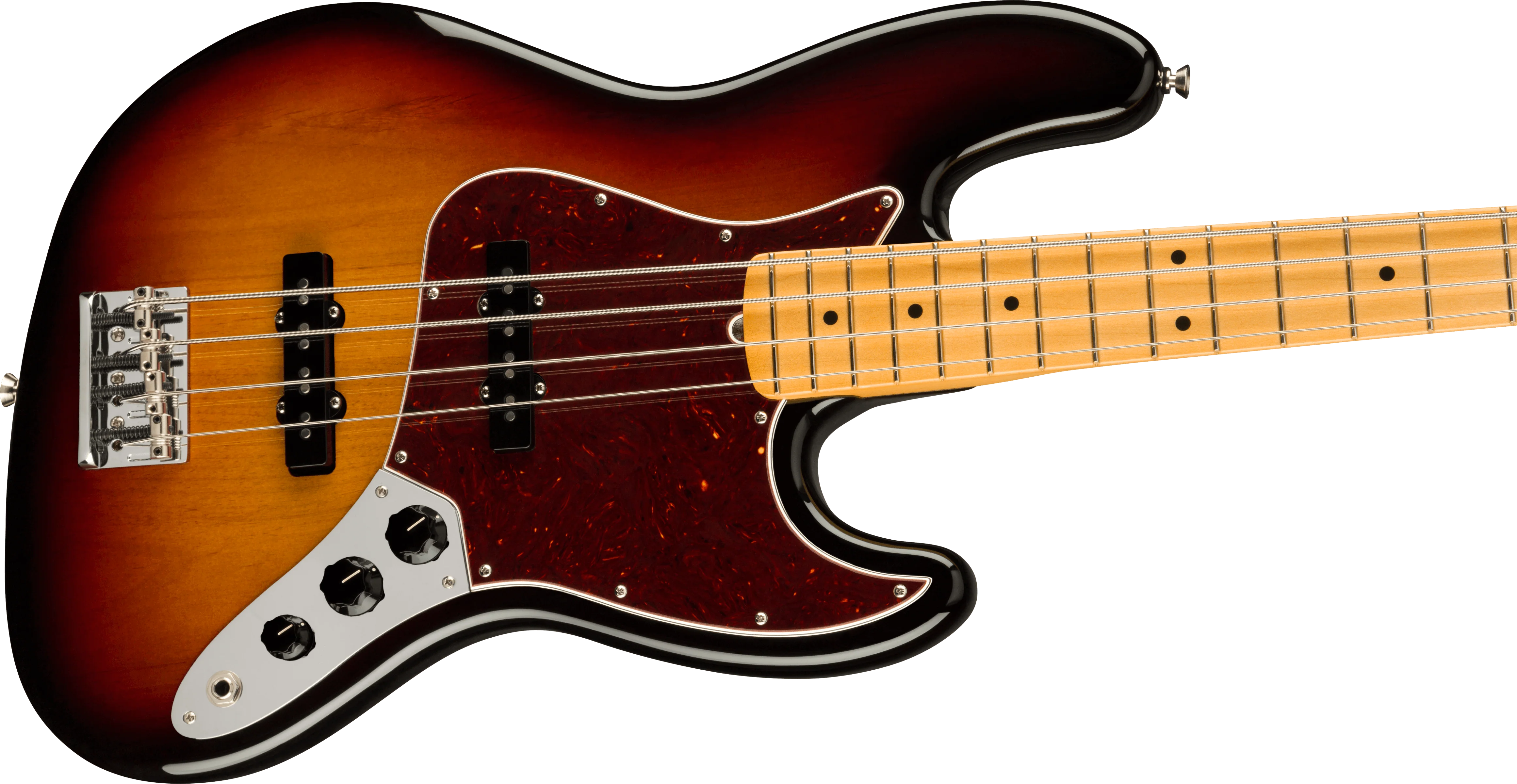 Fender American Professional II Jazz Bass Maple Fingerboard 3-Color Sunburst - Image 4