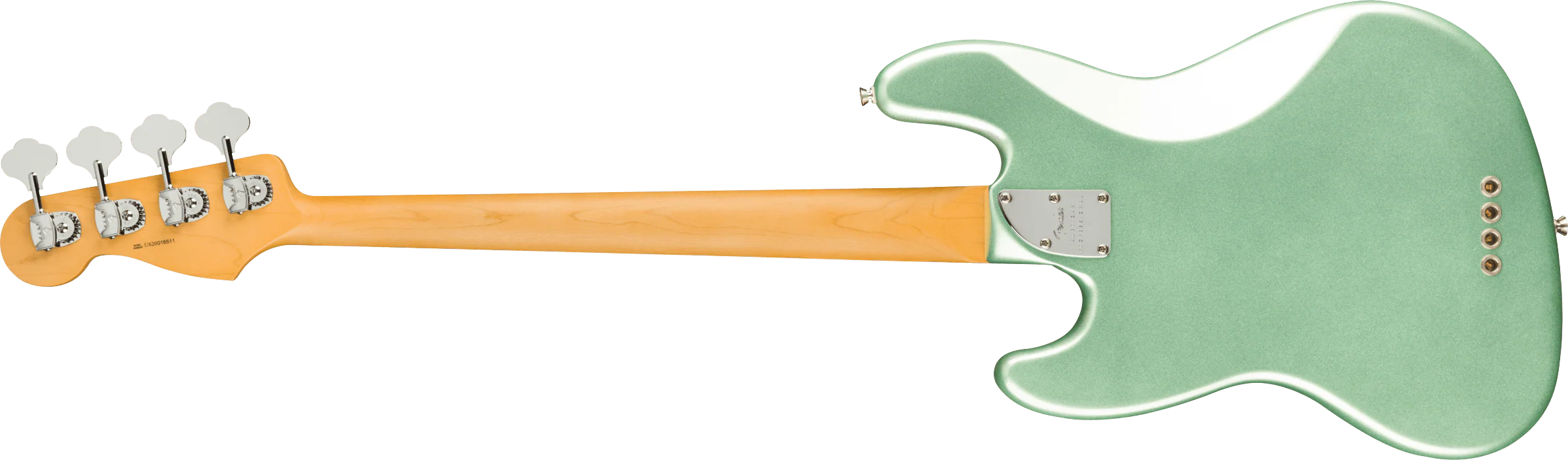 Fender American Professional II Jazz Bass Maple Fingerboard Mystic Surf Green - Image 5