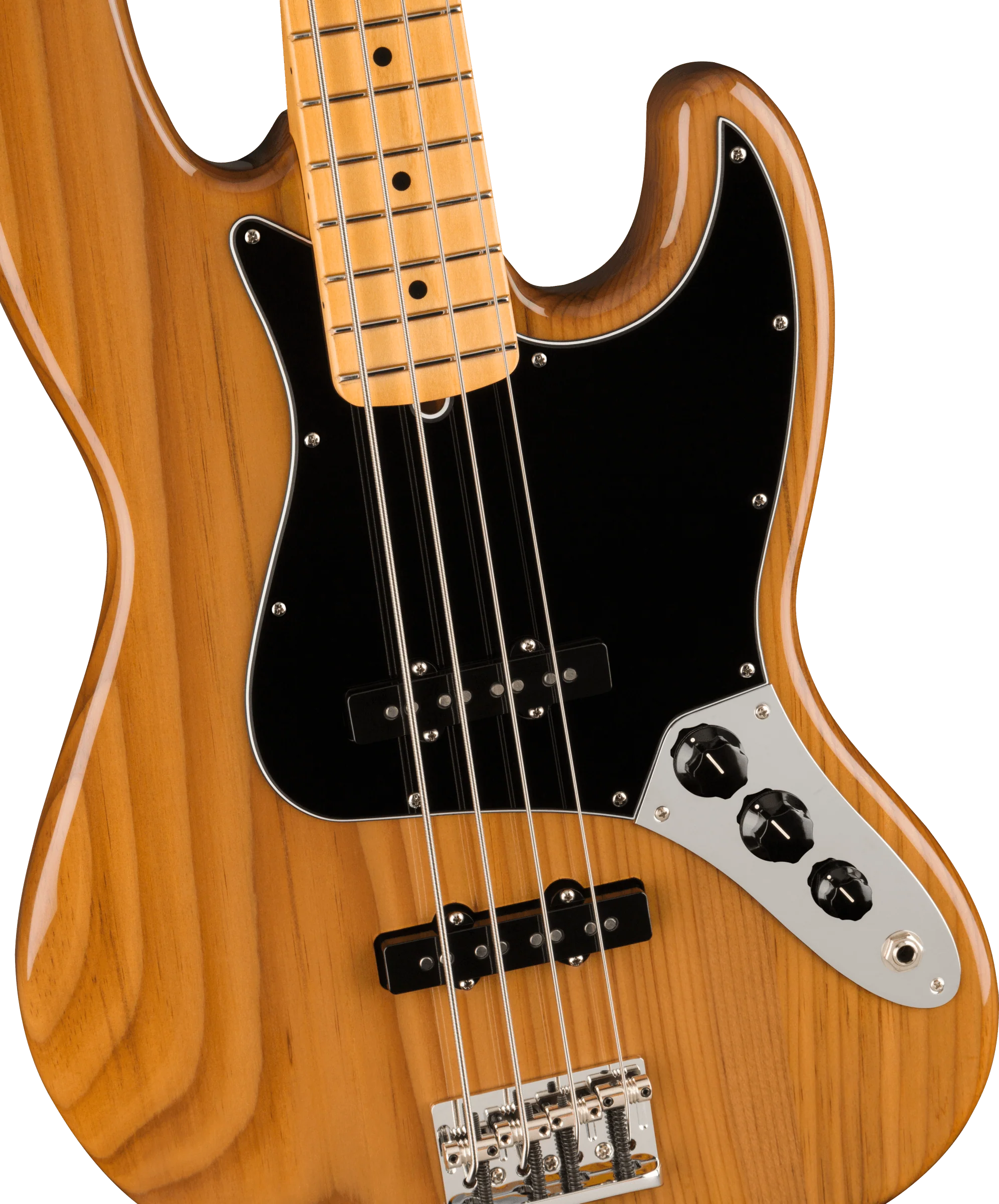 Fender American Professional II Jazz Bass Maple Fingerboard Roasted Pine With Case - Image 3