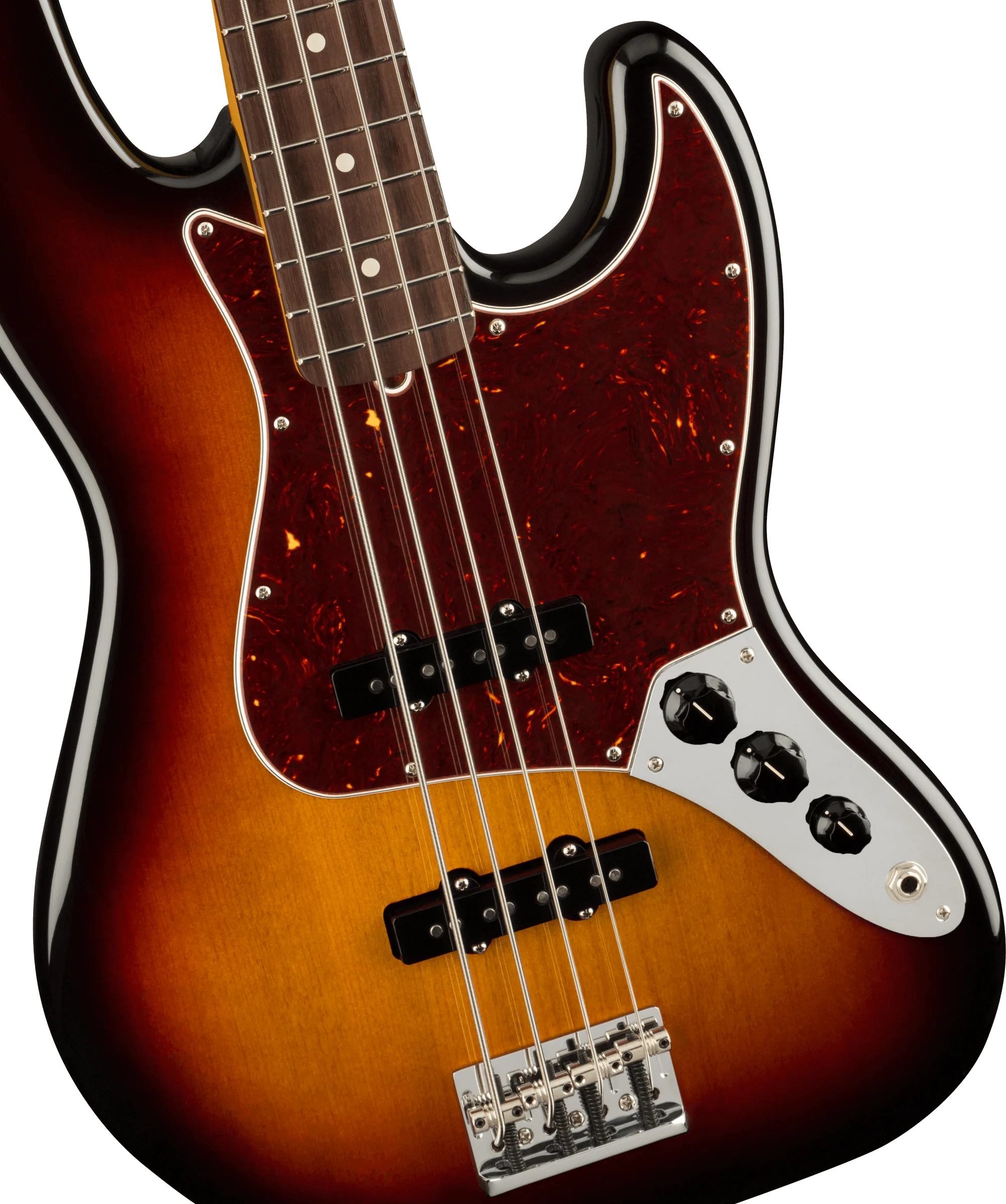 Fender American Professional II Jazz Bass Rosewood Fingerboard 3-Color Sunburst With Case - Image 3
