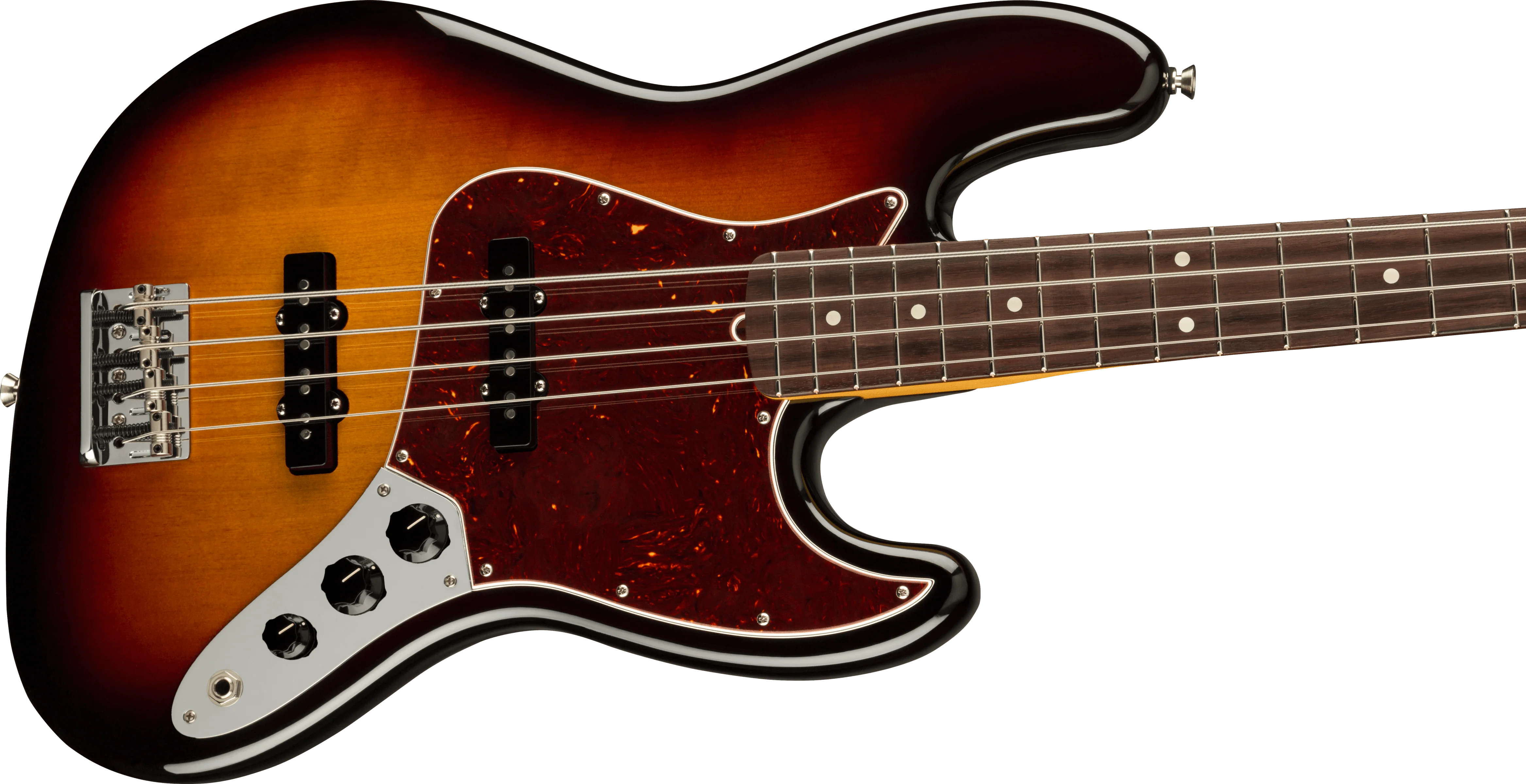 Fender American Professional II Jazz Bass Rosewood Fingerboard 3-Color Sunburst With Case - Image 4