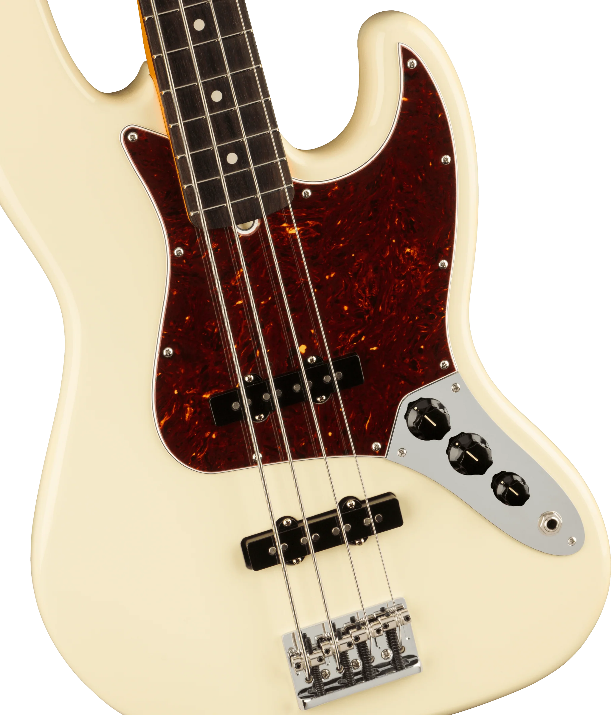 Fender American Professional II Jazz Bass Rosewood Fingerboard Olympic White With Case - Image 3