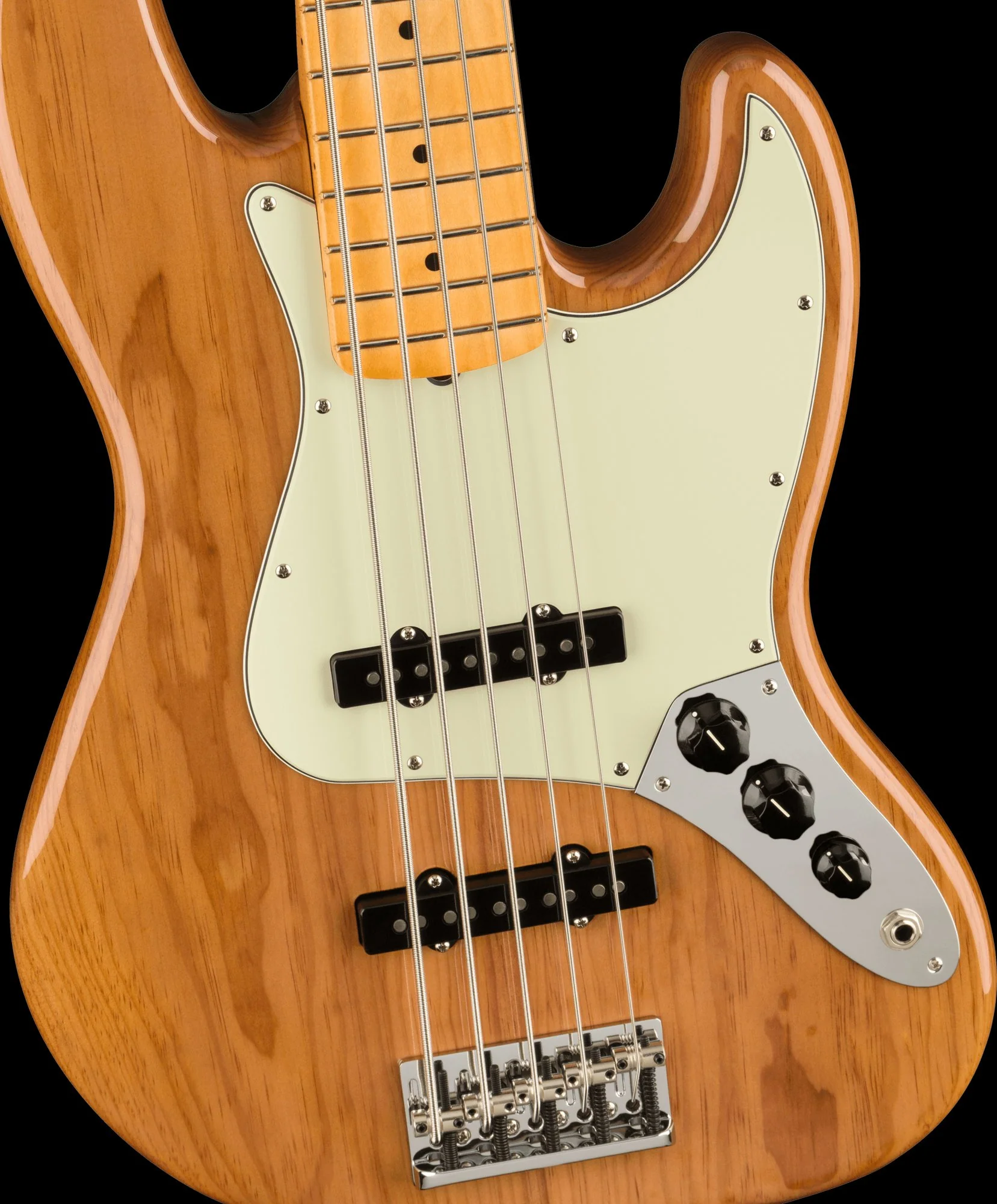 Fender American Professional II Jazz Bass V Roasted Pine With Case - Image 3