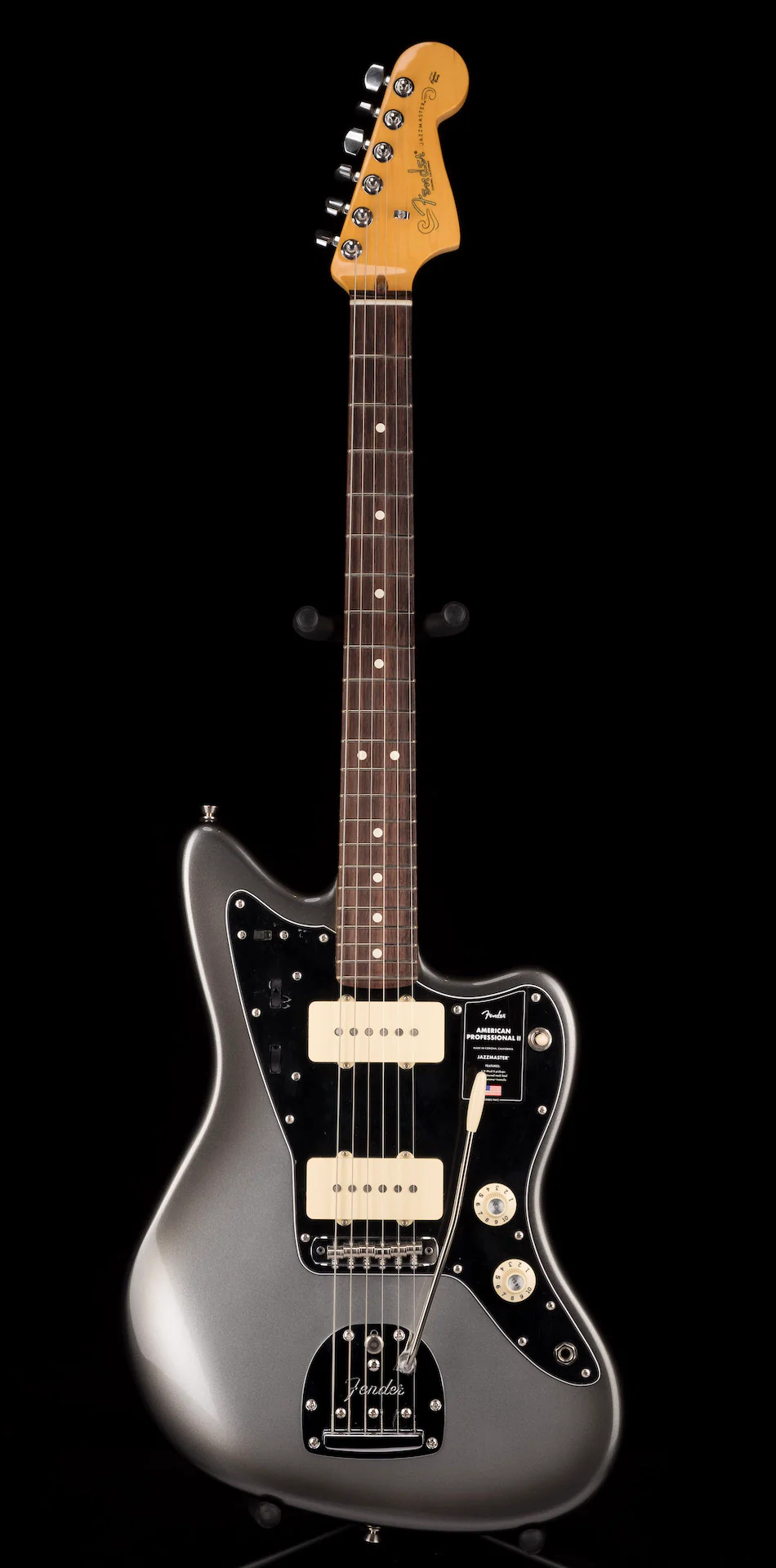 Fender American Professional II Jazzmaster Mercury With OHSC  ***B-STOCK*** - Image 2