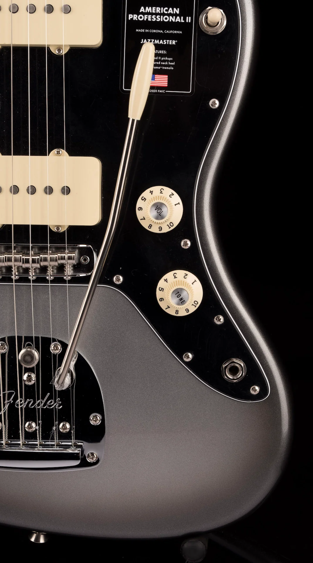 Fender American Professional II Jazzmaster Mercury With OHSC  ***B-STOCK*** - Image 7
