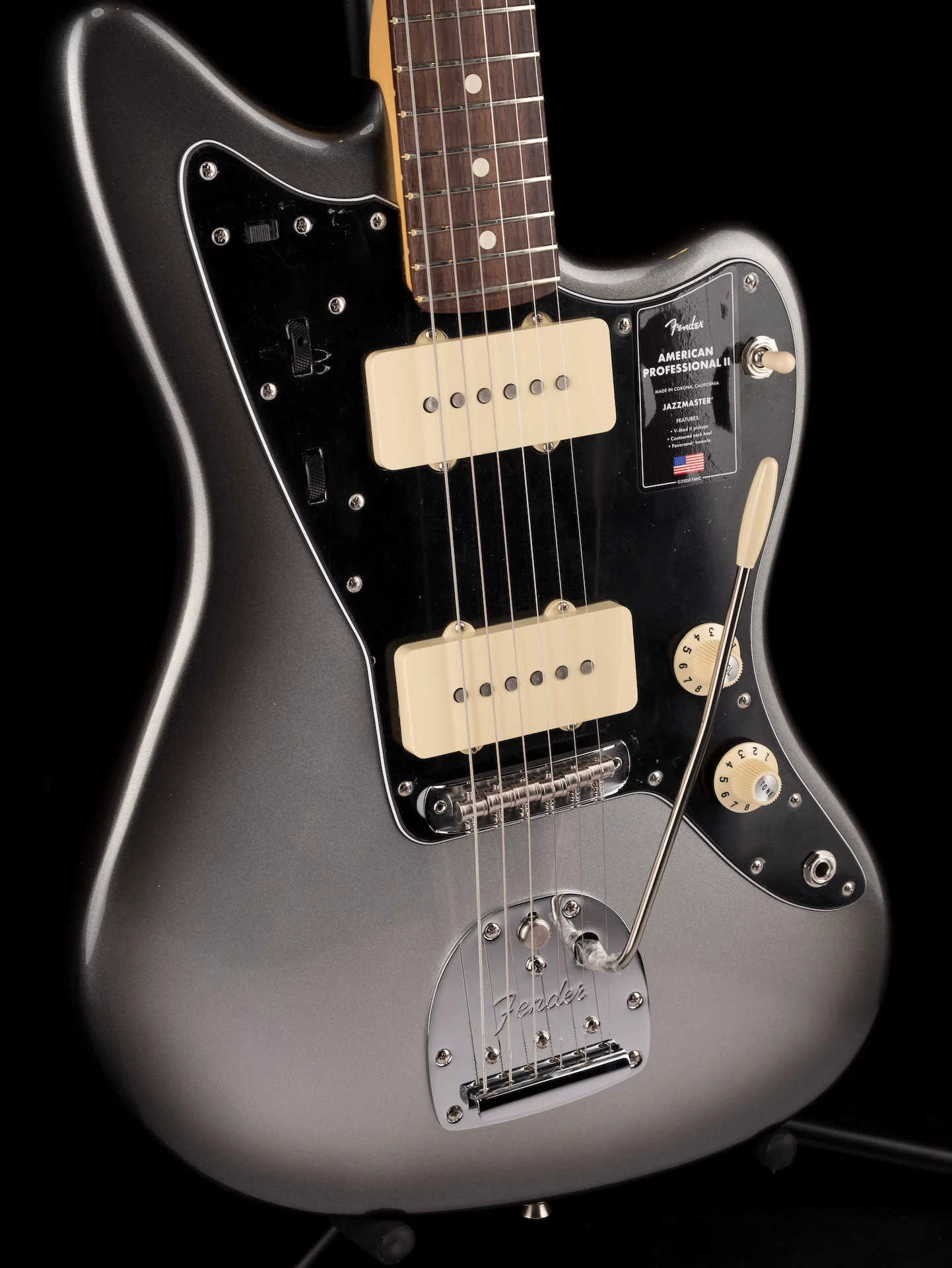 Fender American Professional II Jazzmaster Mercury With OHSC  ***B-STOCK*** - Image 9