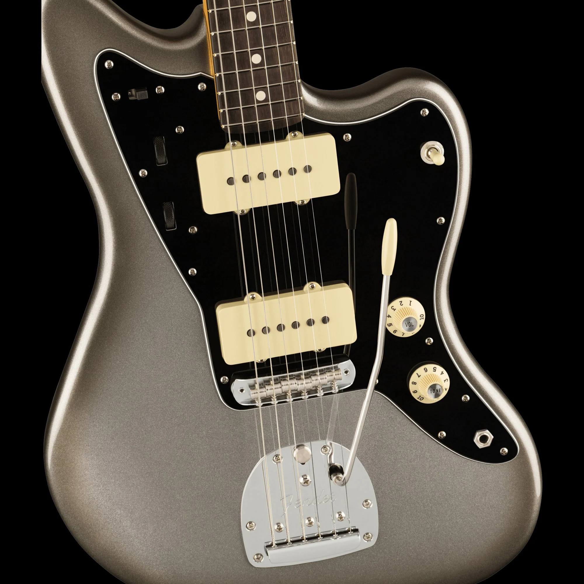 Fender American Professional II Jazzmaster Mercury with Case - Demo - Image 3