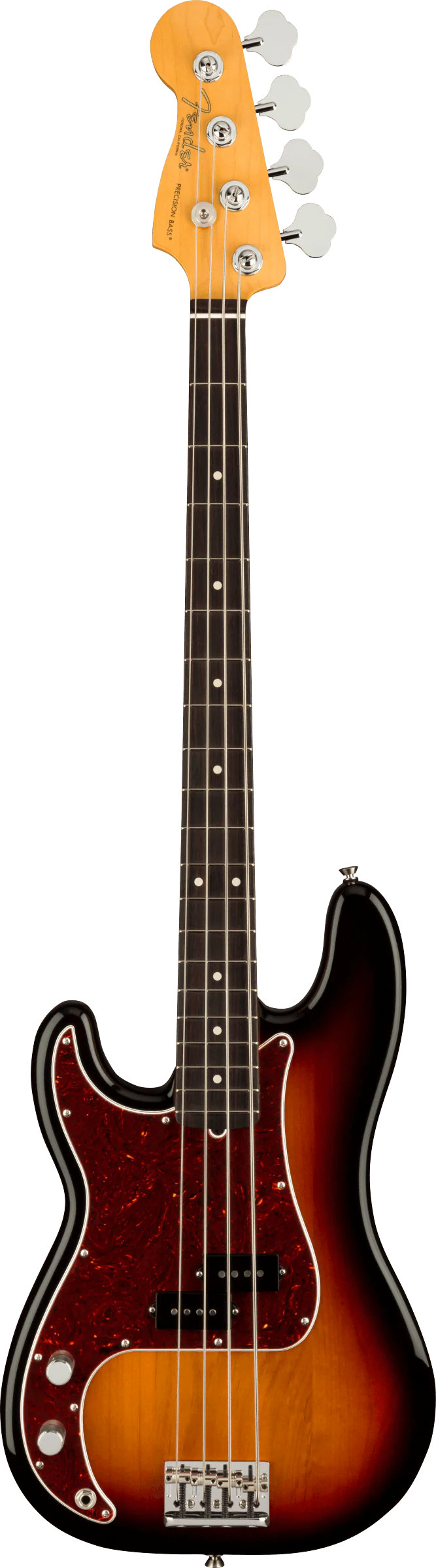 Fender American Professional II Left-Handed Precision Bass 3-Tone Sunburst With Case - Image 2