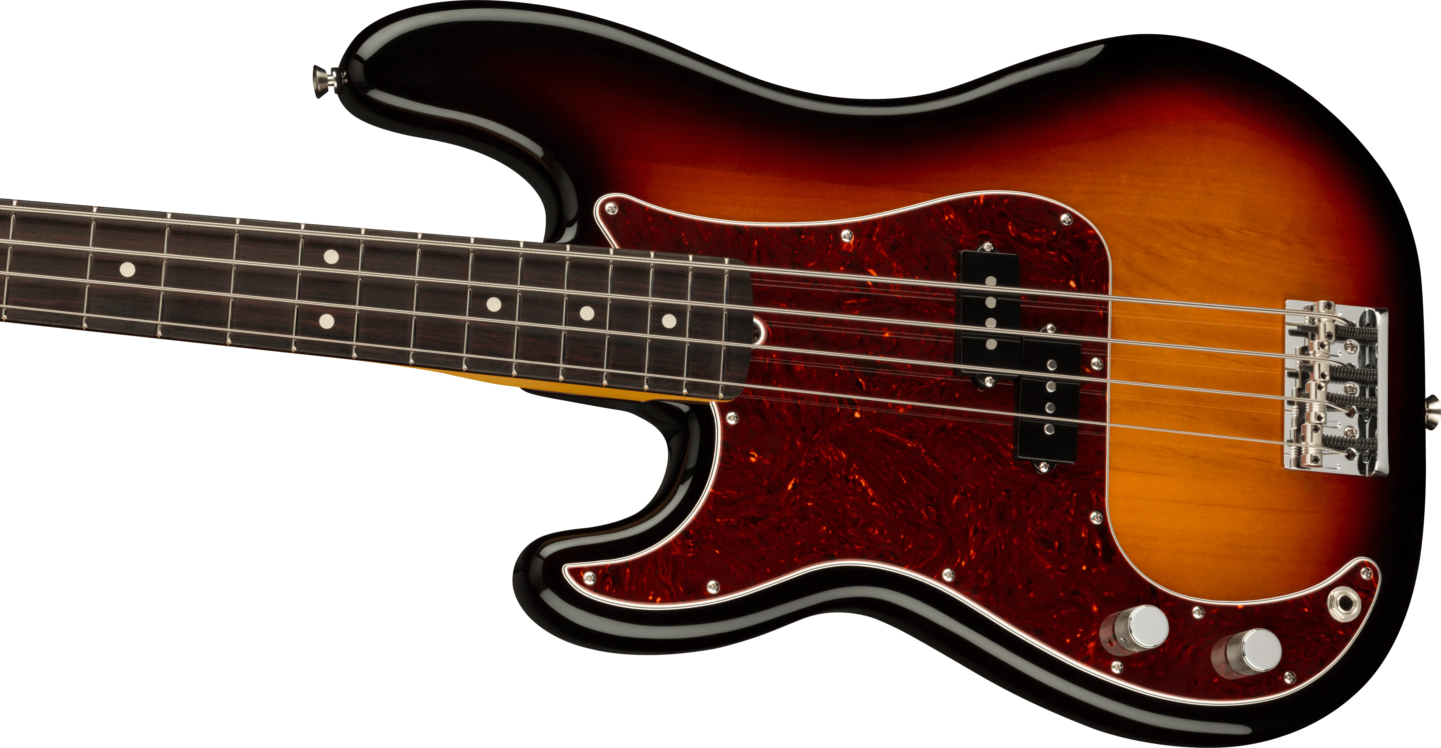 Fender American Professional II Left-Handed Precision Bass 3-Tone Sunburst With Case - Image 4