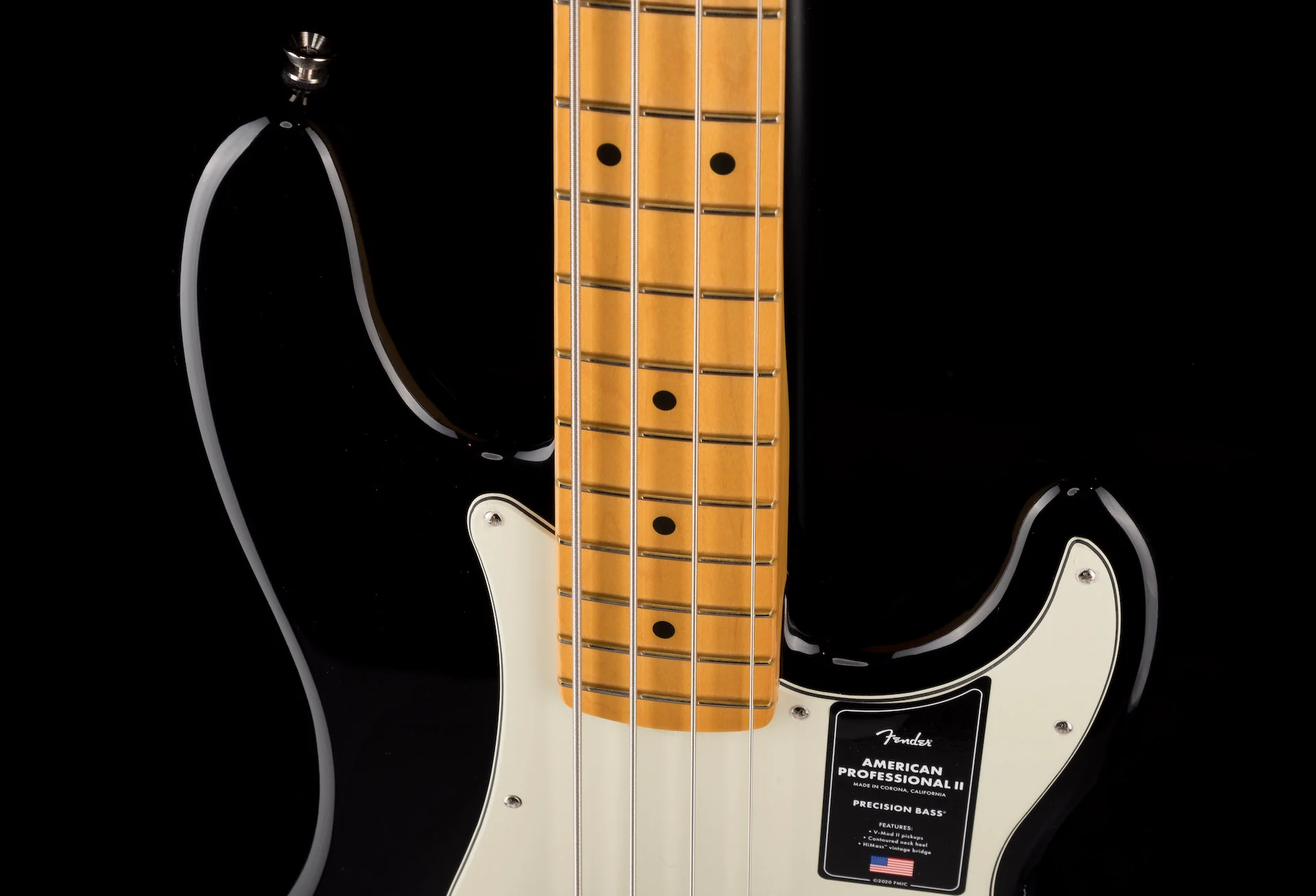 Fender American Professional II Precision Bass Black With Case - Image 3
