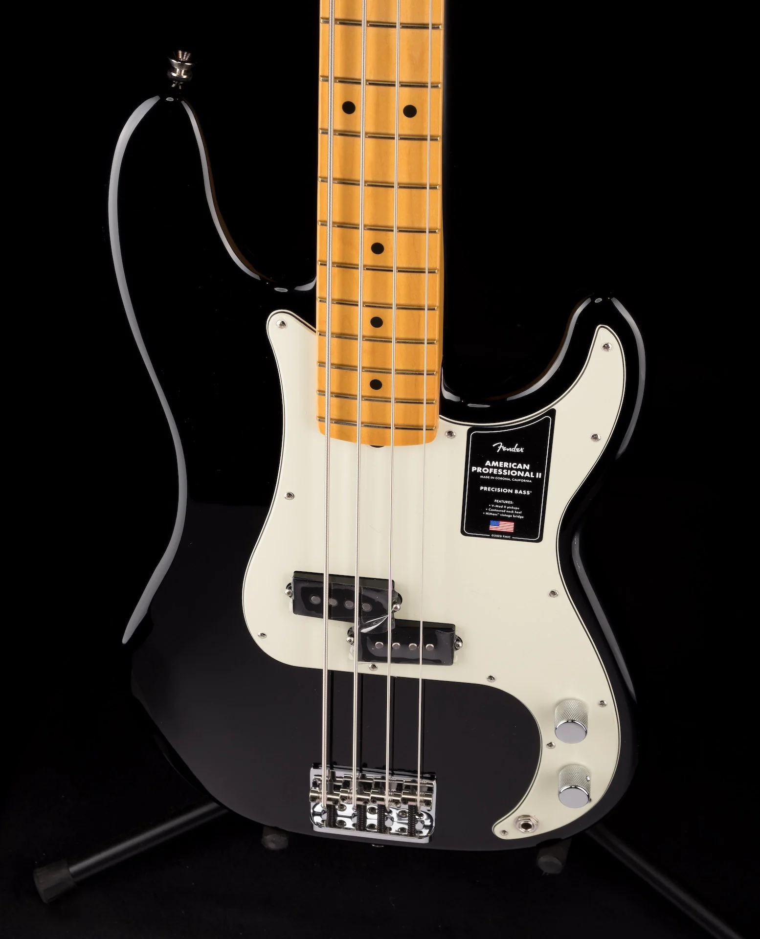 Fender American Professional II Precision Bass Black With Case - Image 4