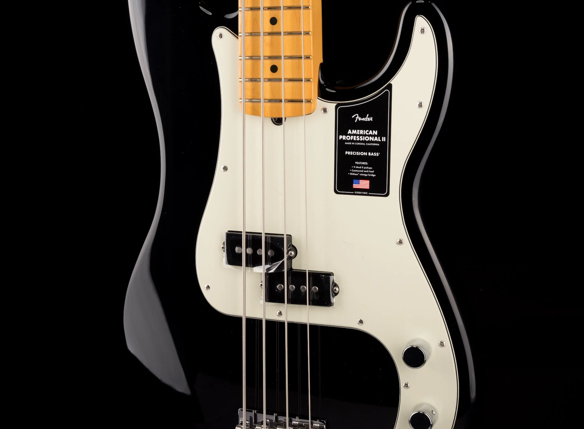 Fender American Professional II Precision Bass Black With Case - Image 6