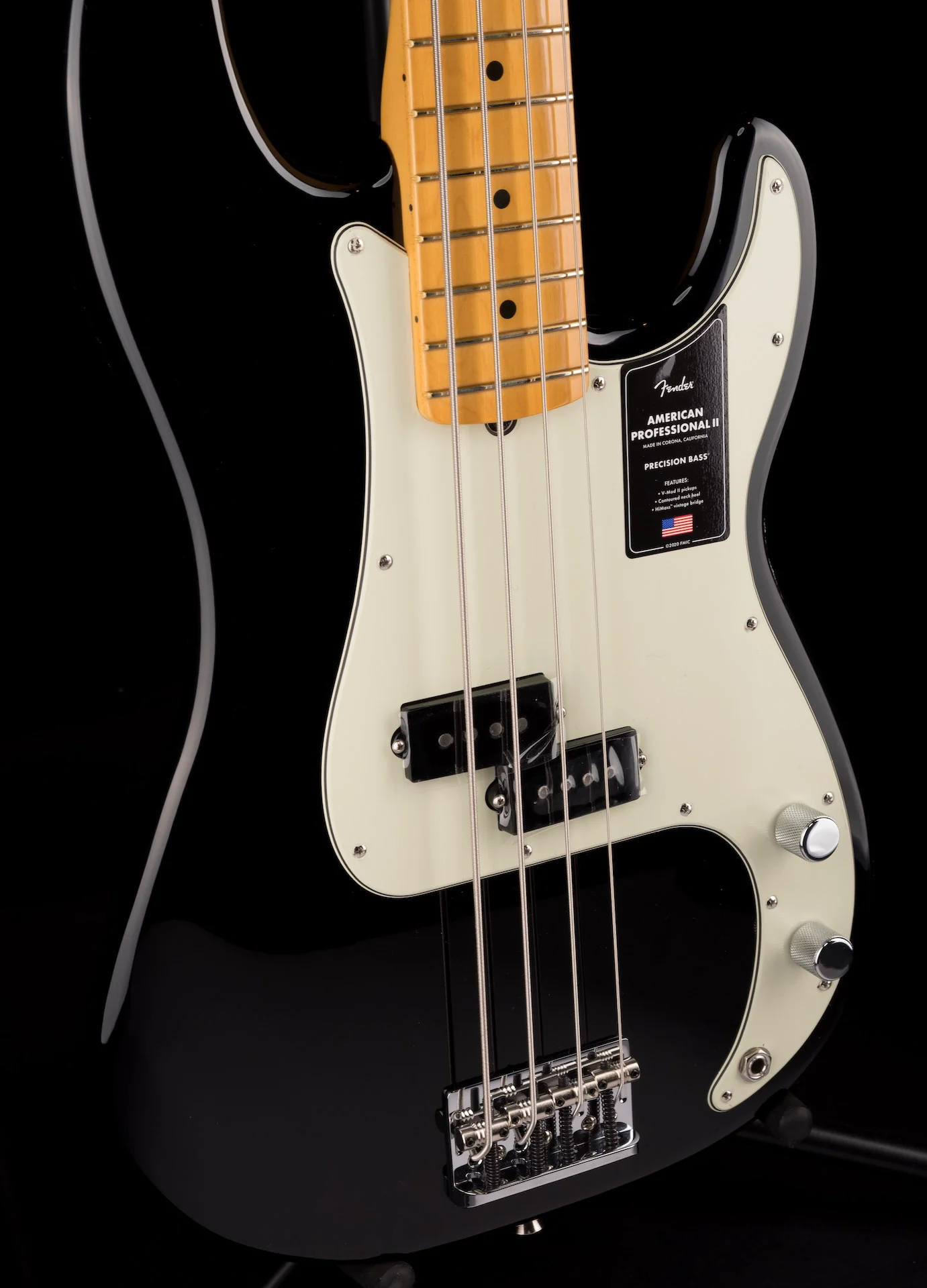 Fender American Professional II Precision Bass Black With Case - Image 9