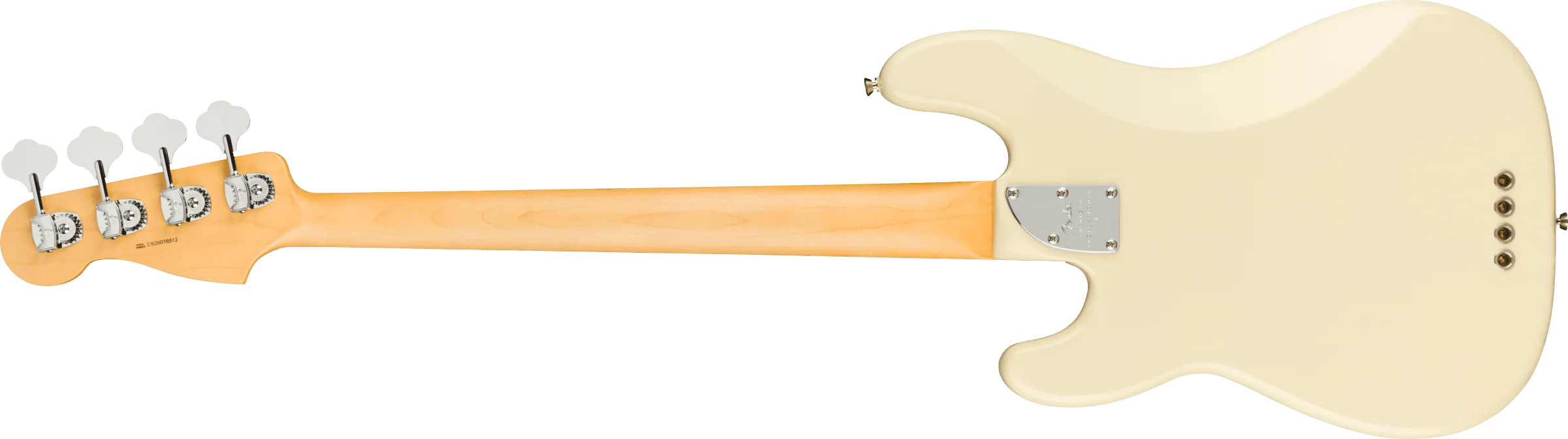 Fender American Professional II Precision Bass Maple Fingerboard Olympic White With Case - Image 4