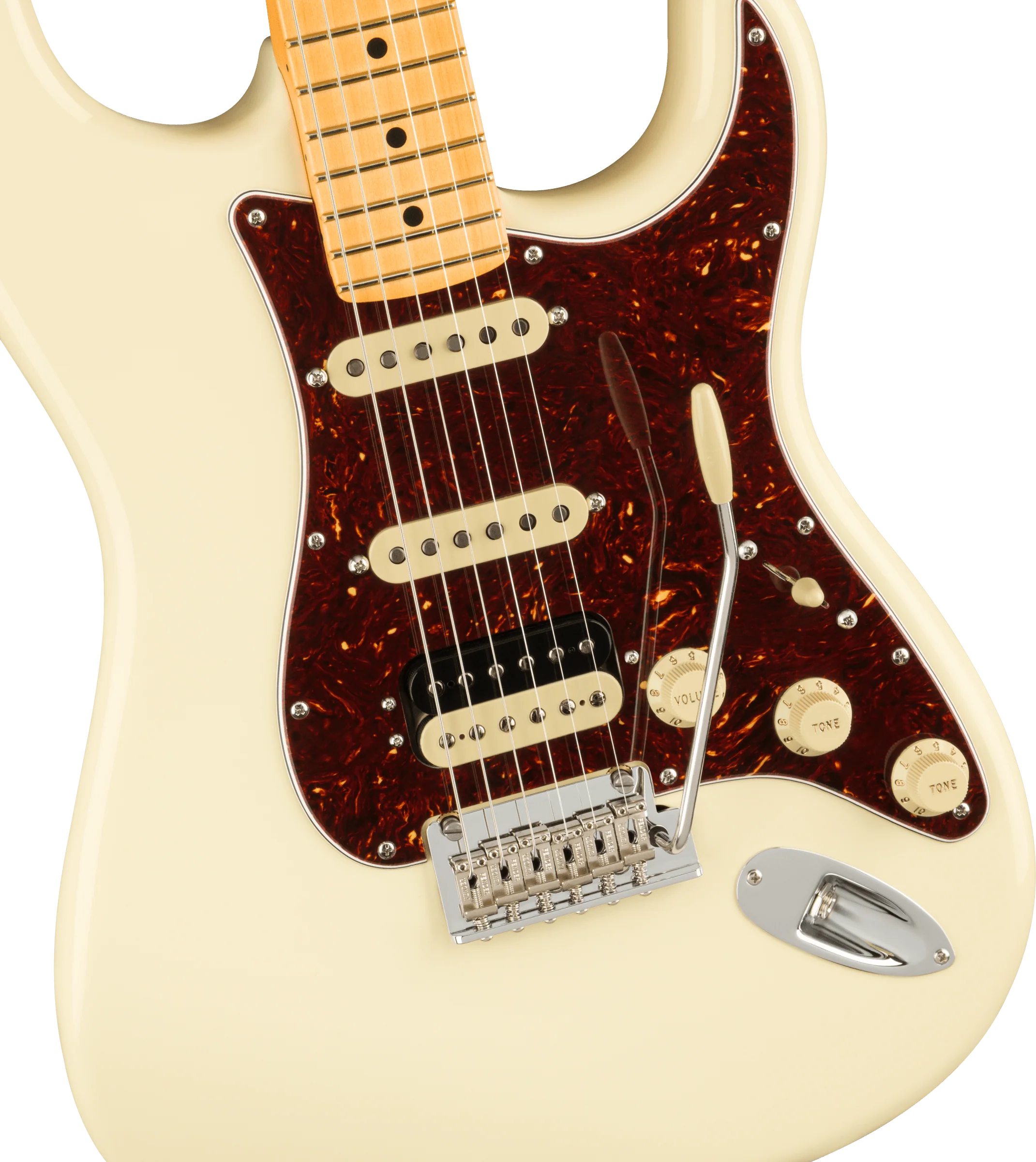Fender American Professional II Stratocaster HSS Maple Fingerboard Olympic White - Image 3