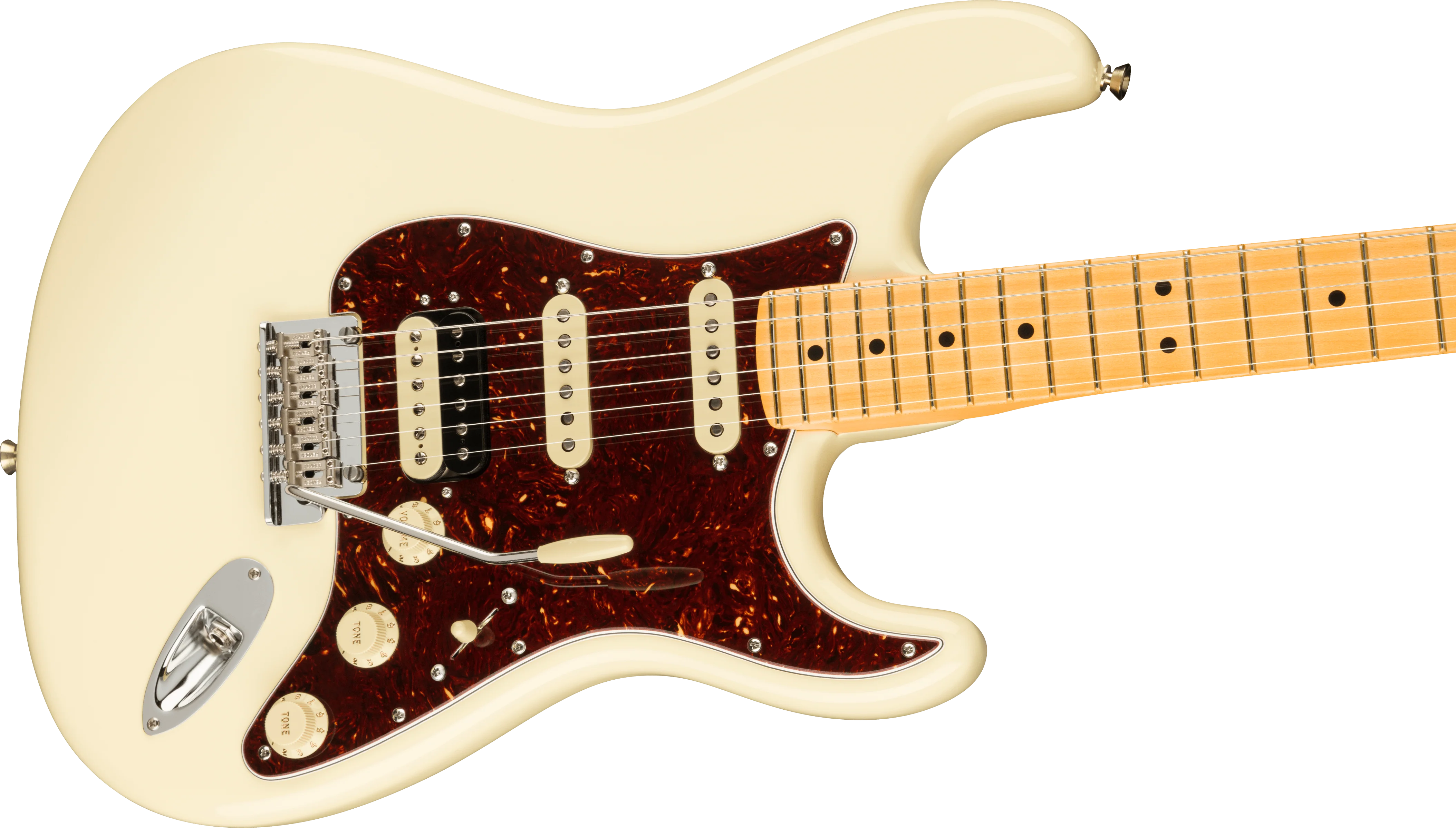Fender American Professional II Stratocaster HSS Maple Fingerboard Olympic White - Image 4