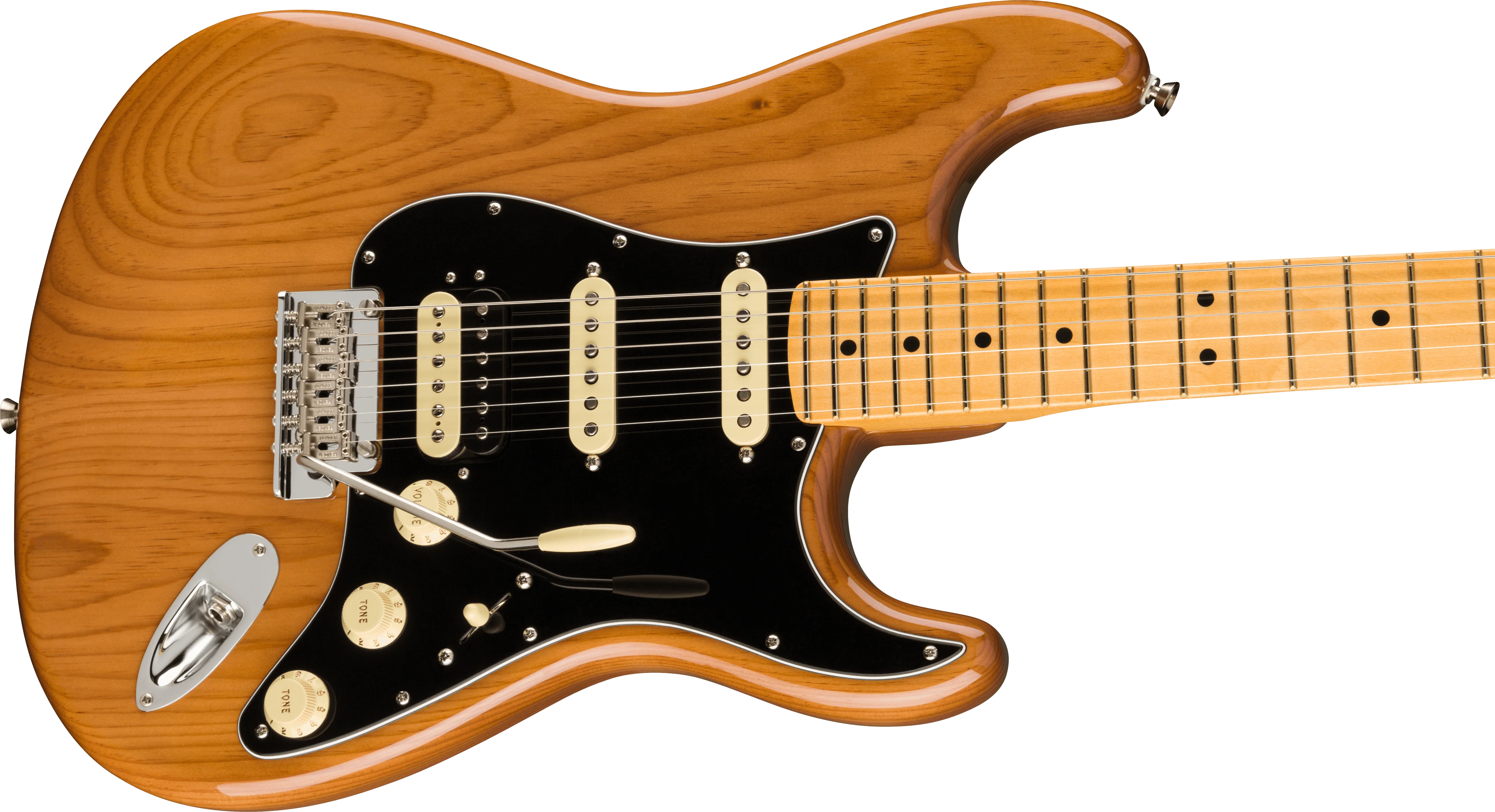 Fender American Professional II Stratocaster HSS Maple Fingerboard Roasted Pine Electric Guitar With Case - Image 4
