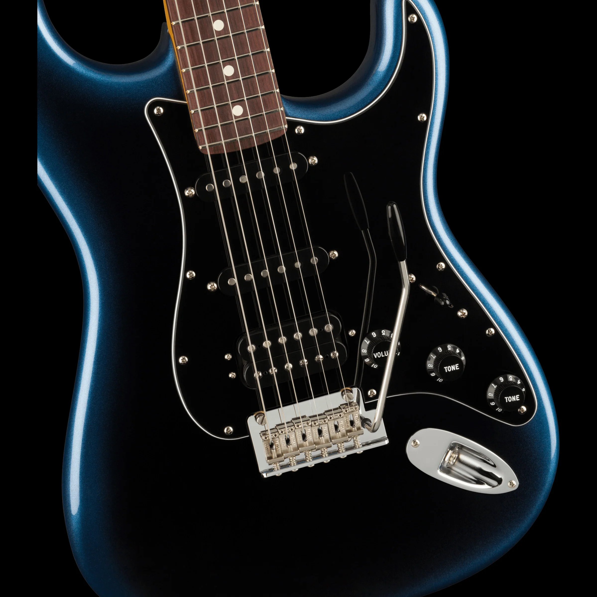 Fender American Professional II Stratocaster HSS Dark Night Electric Guitar With Case - Image 3