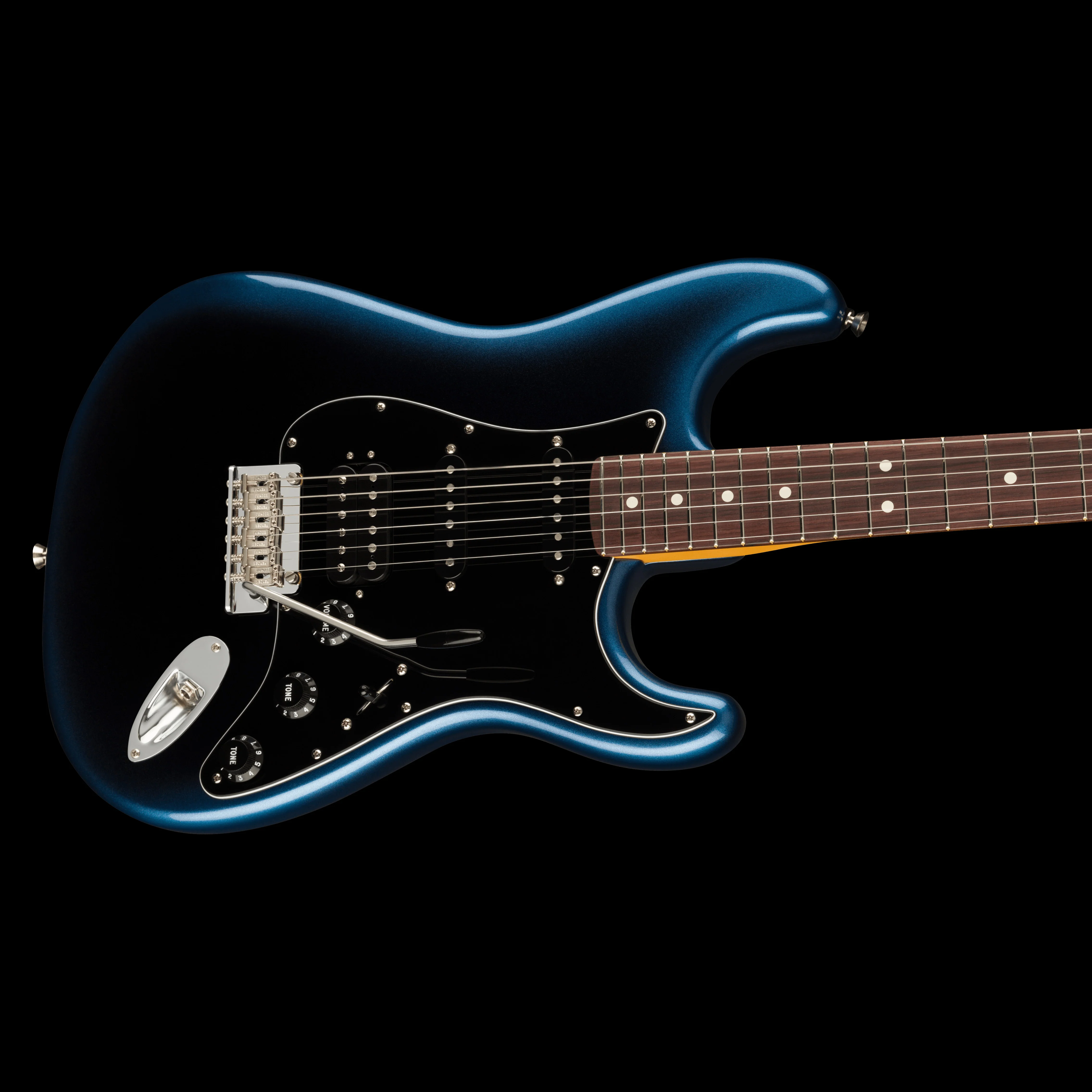 Fender American Professional II Stratocaster HSS Dark Night Electric Guitar With Case - Image 4