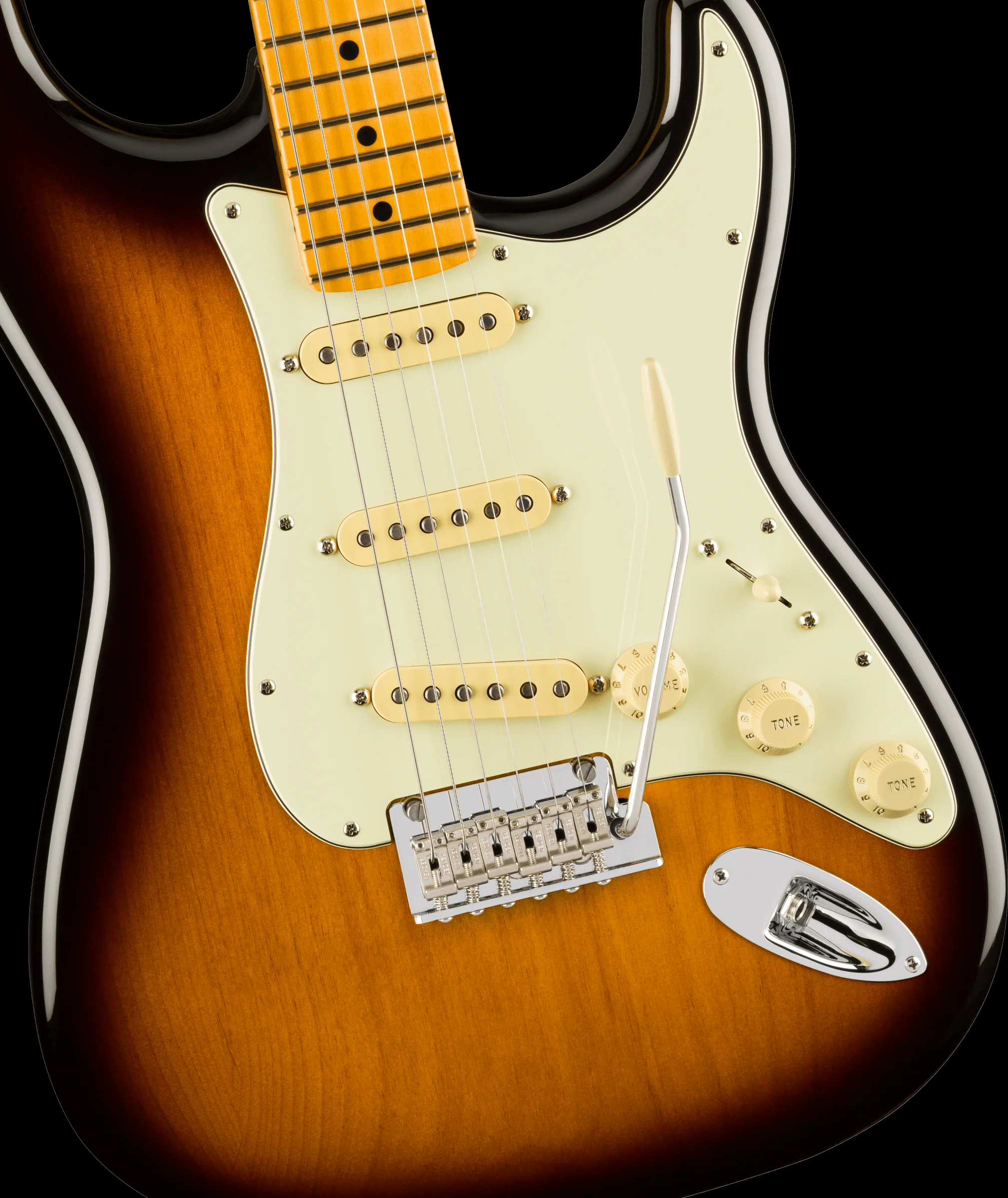 Fender Limited Edition 70th Anniversary American Professional II Stratocaster Maple Fingerboard 2-Color Sunburst With Case - Image 3
