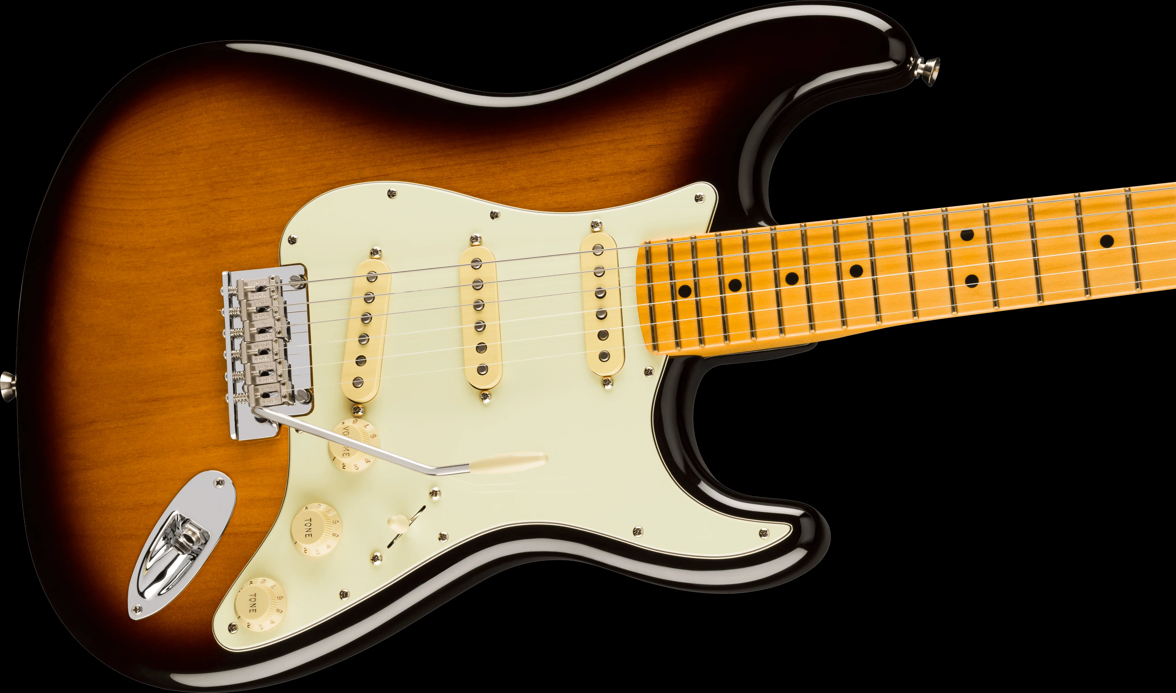 Fender Limited Edition 70th Anniversary American Professional II Stratocaster Maple Fingerboard 2-Color Sunburst With Case - Image 4