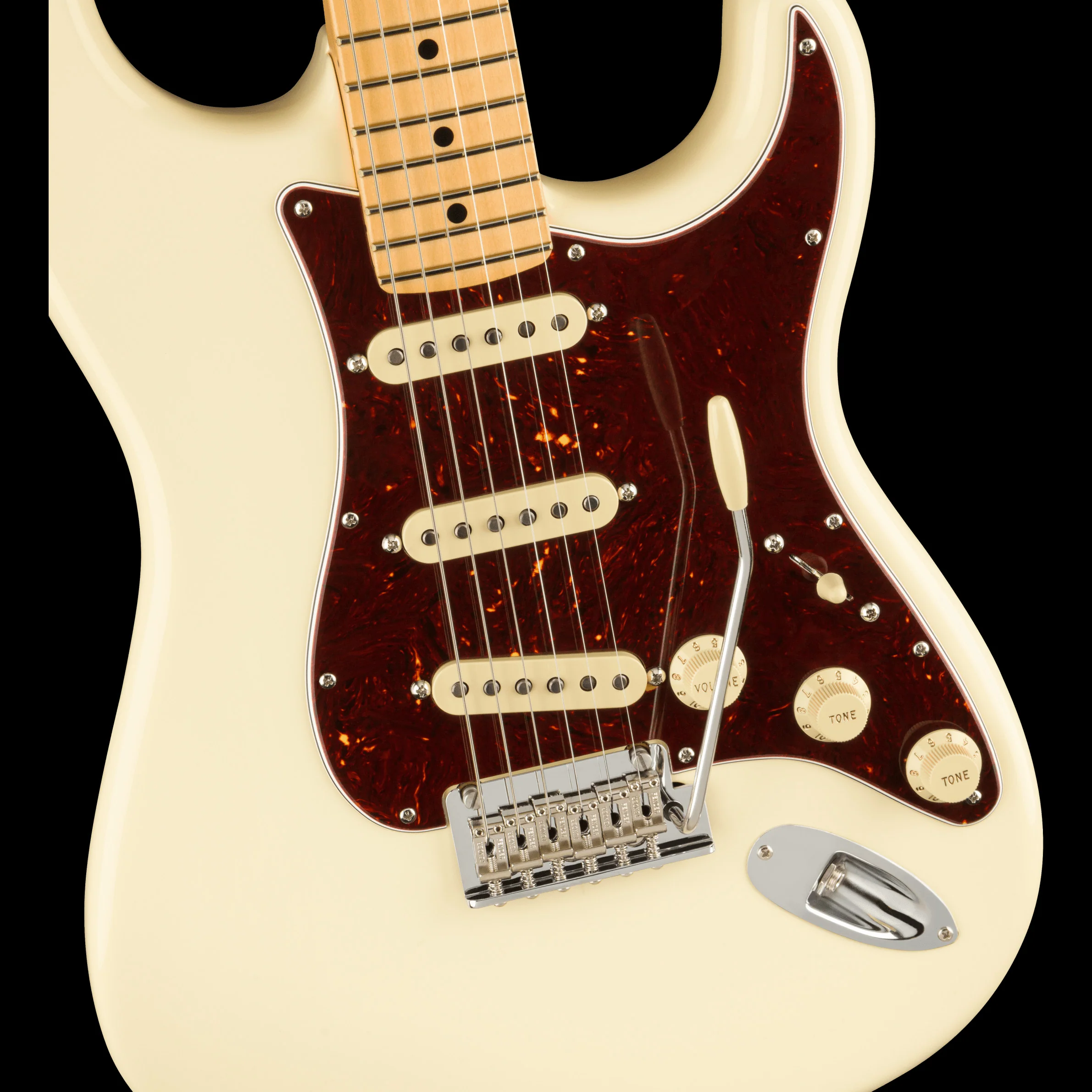 Fender American Professional II Stratocaster Maple Fingerboard Olympic White - Image 4