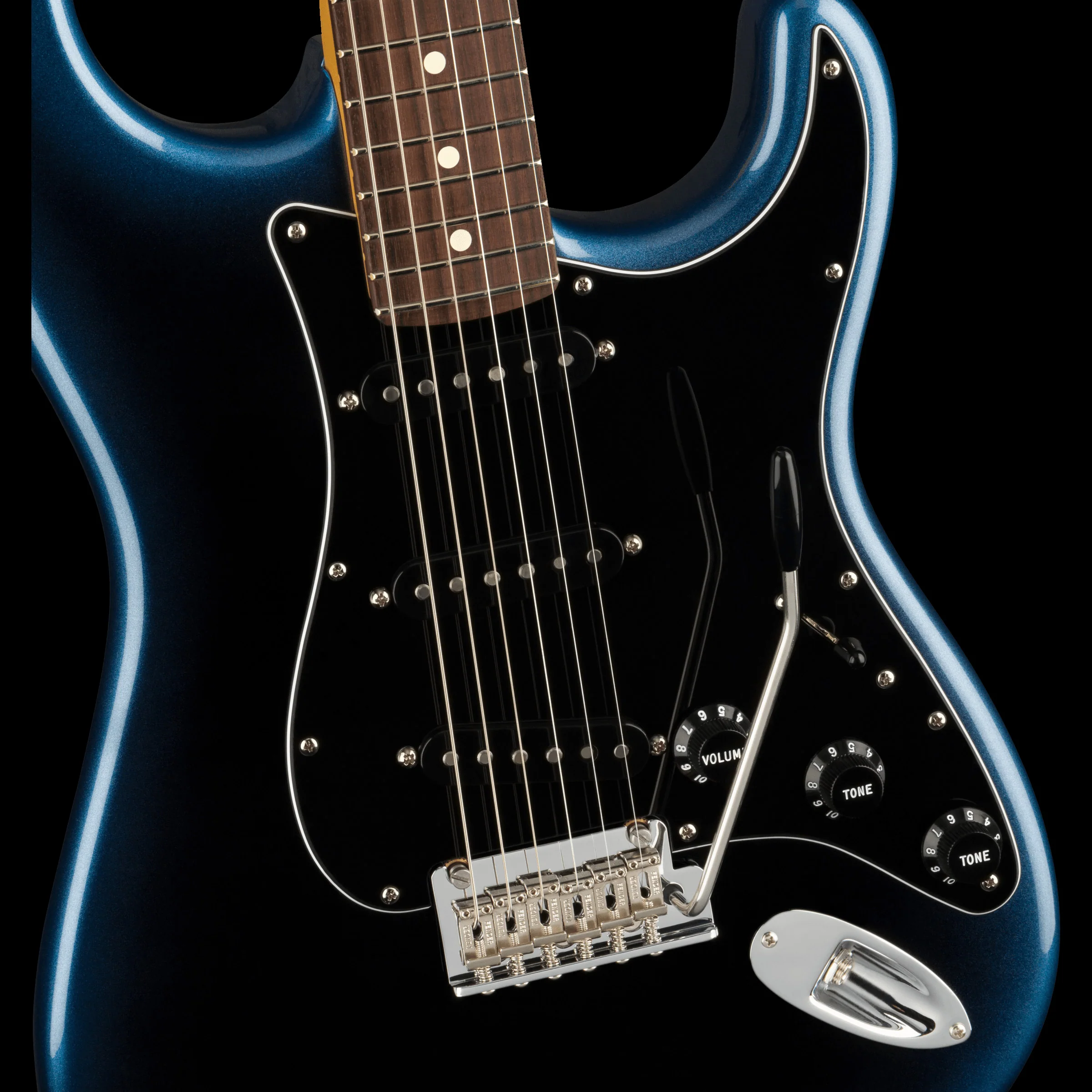 Fender American Professional II Stratocaster Rosewood Fingerboard Dark Night Electric Guitar With Case - Image 3