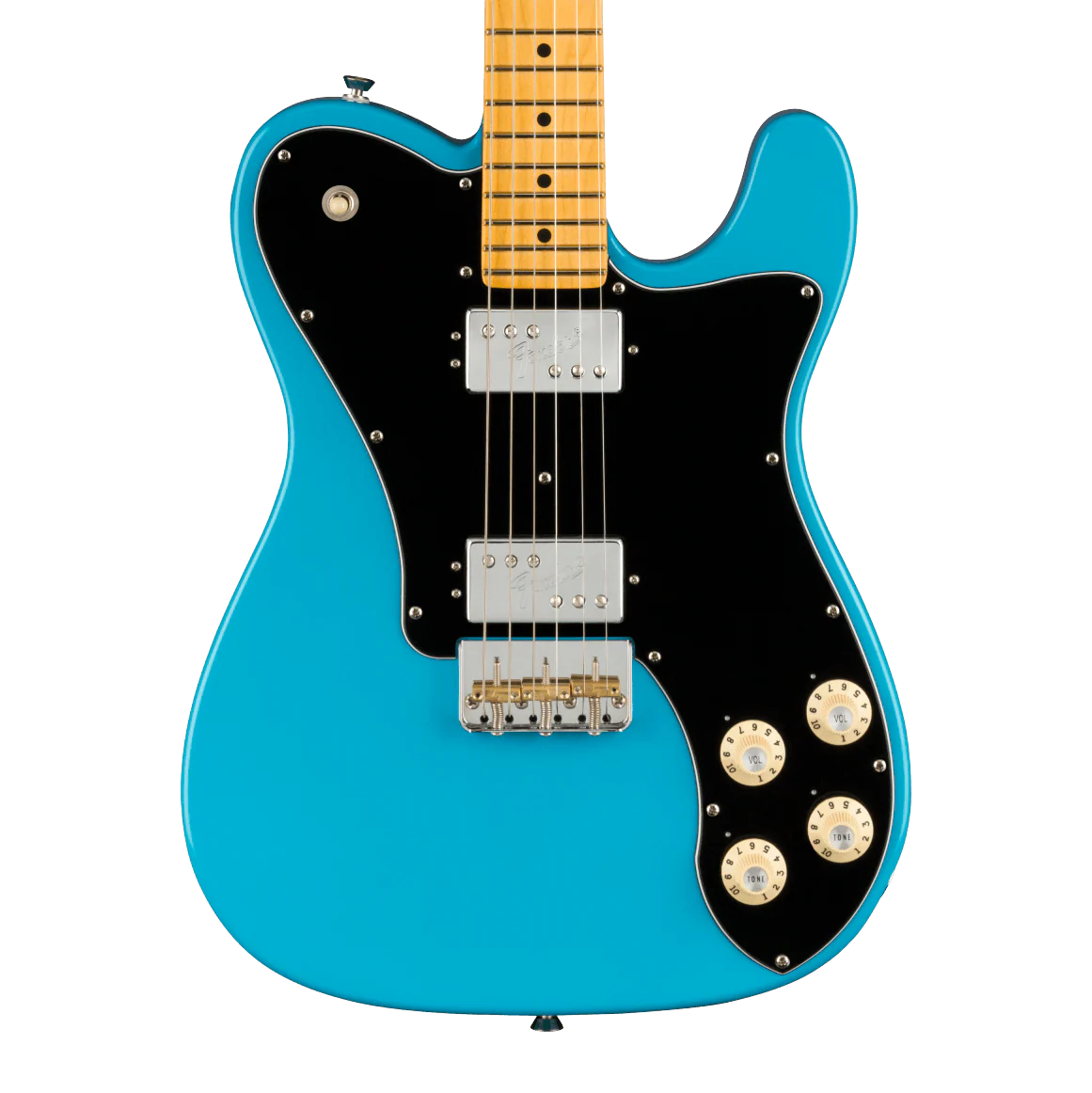 Fender American Professional II Telecaster Deluxe Miami Blue Electric Guitar With Case