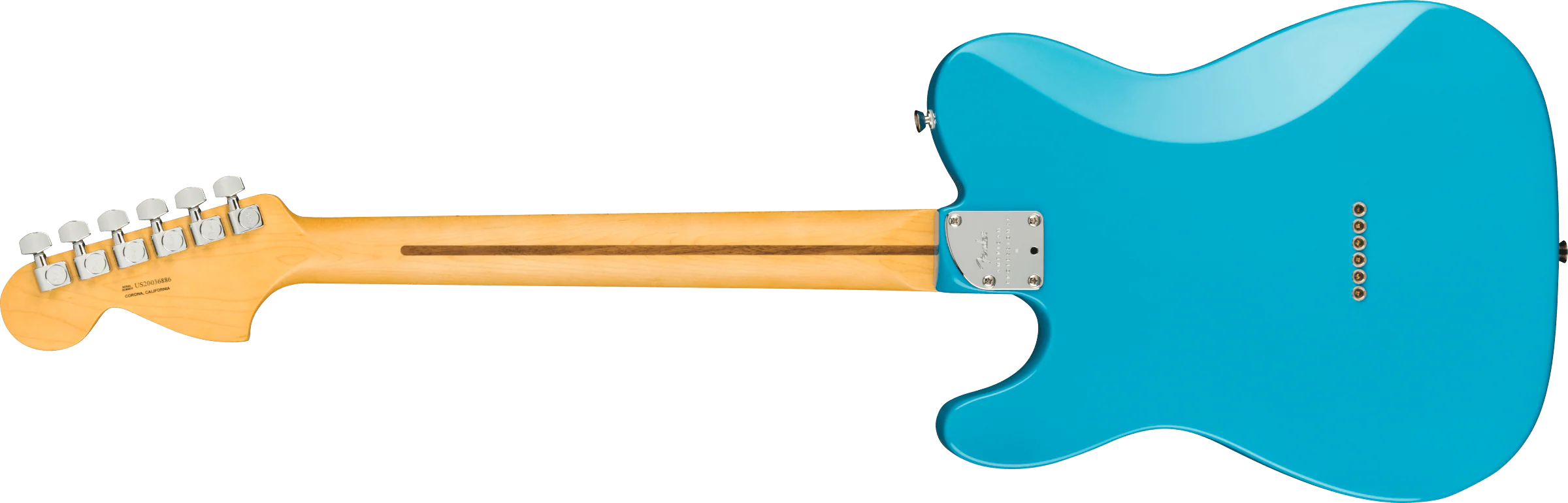 Fender American Professional II Telecaster Deluxe Miami Blue Electric Guitar With Case - Image 5