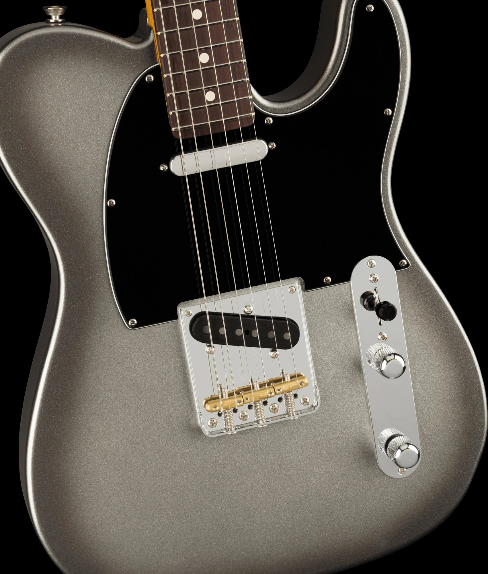 Fender American Professional II Telecaster Rosewood Board Mercury Guitar With Case - Image 3