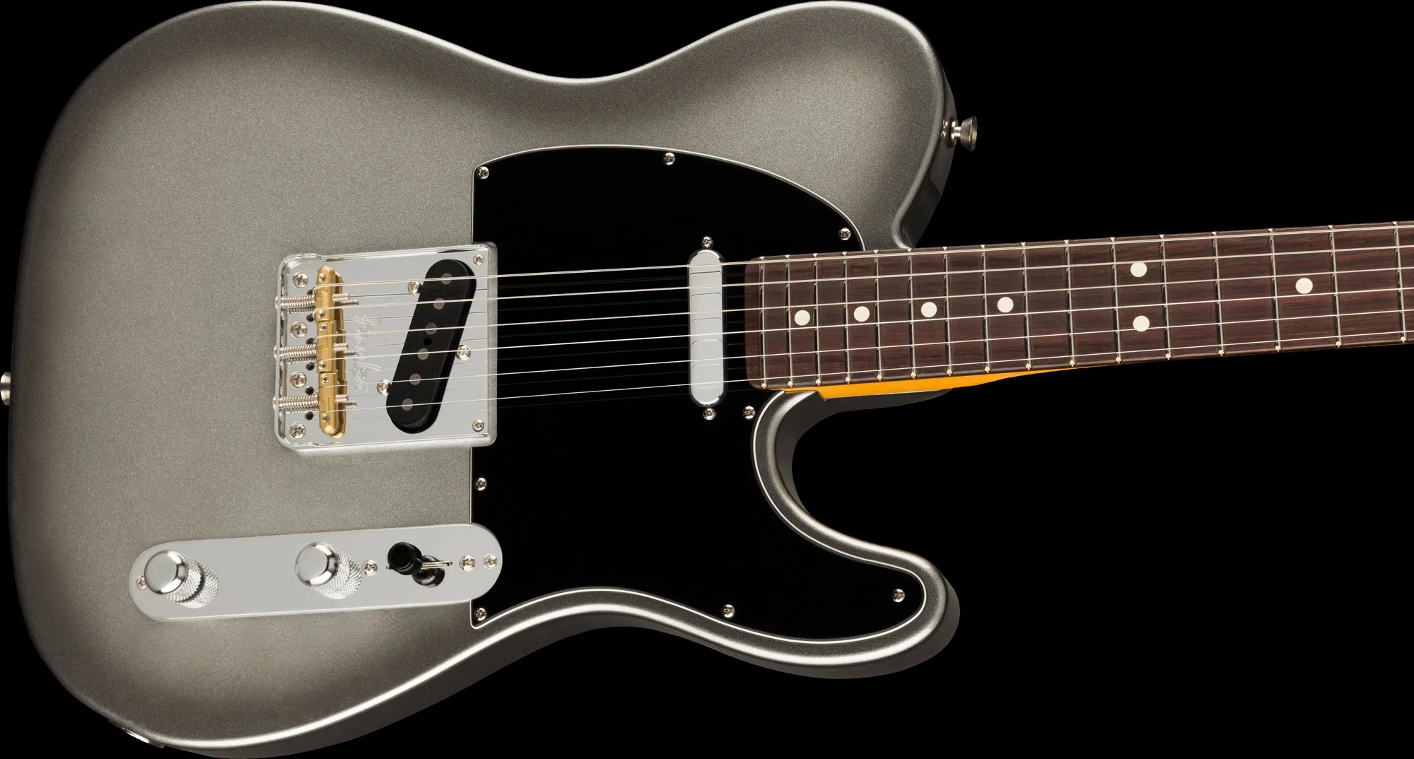 Fender American Professional II Telecaster Rosewood Board Mercury Guitar With Case - Image 4