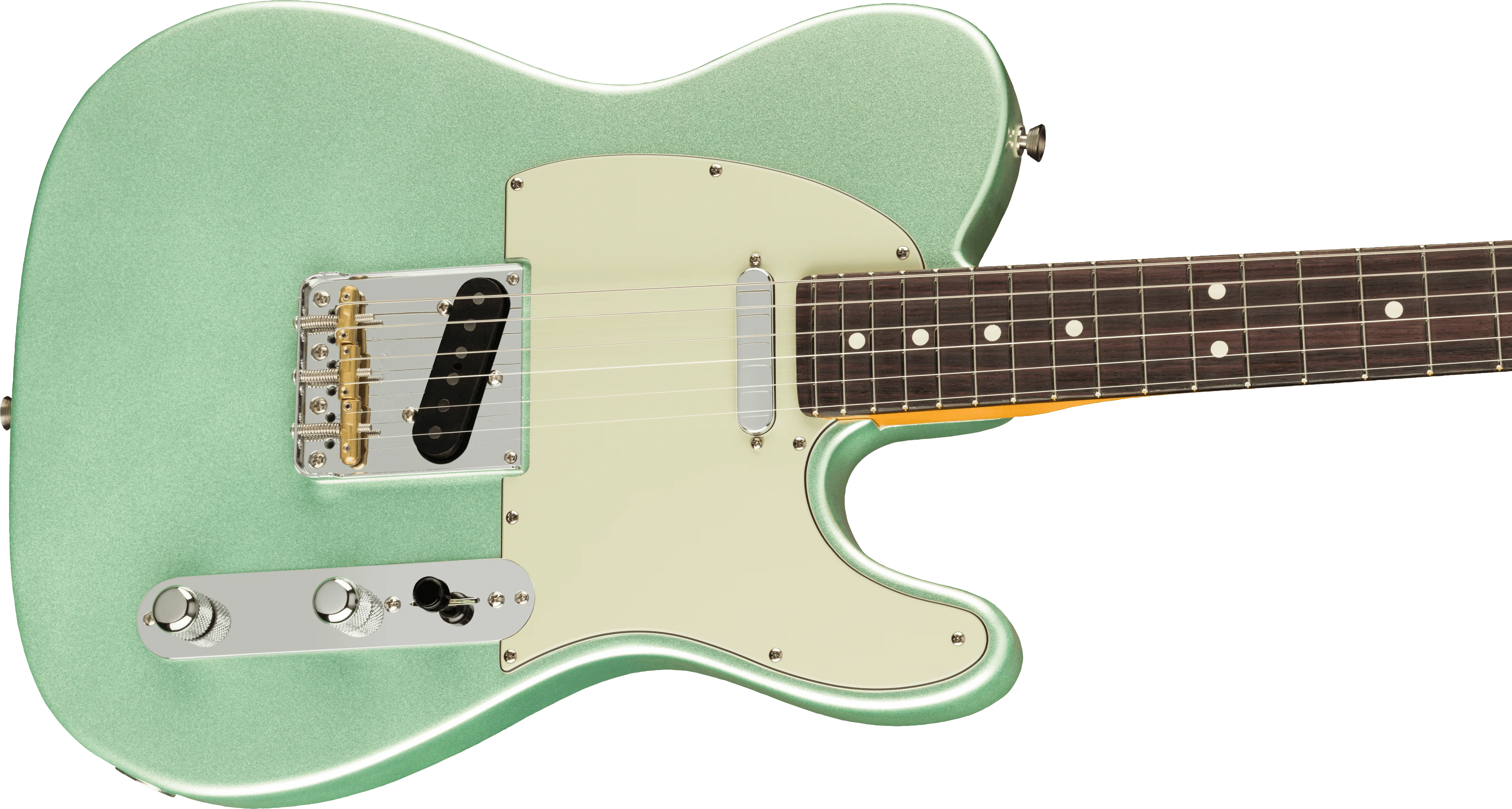 Fender American Professional II Telecaster Rosewood Fingerboard Mystic Surf Green - Image 4