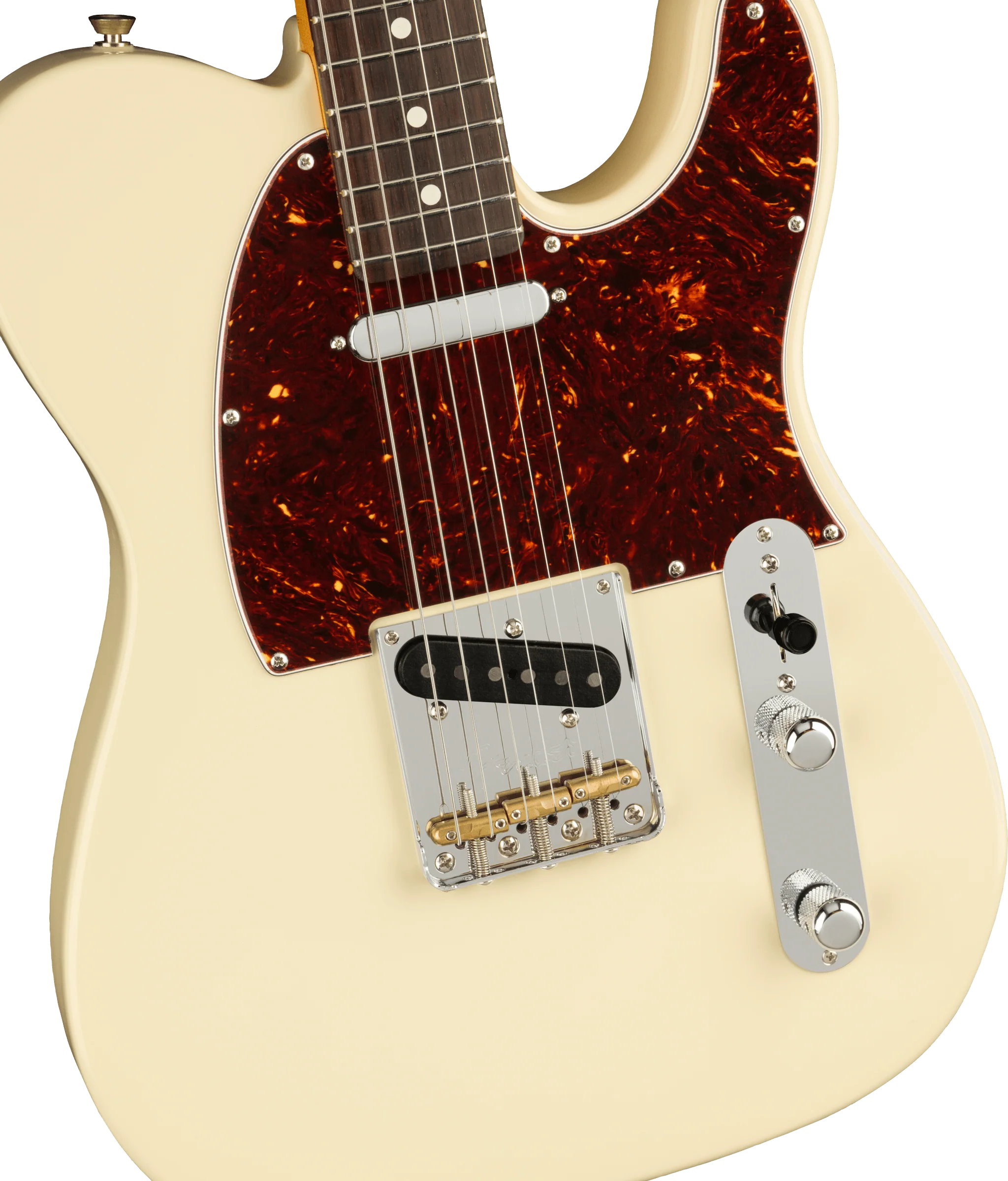 Fender American Professional II Telecaster Rosewood Fingerboard Olympic White Electric Guitar With Case - Image 3